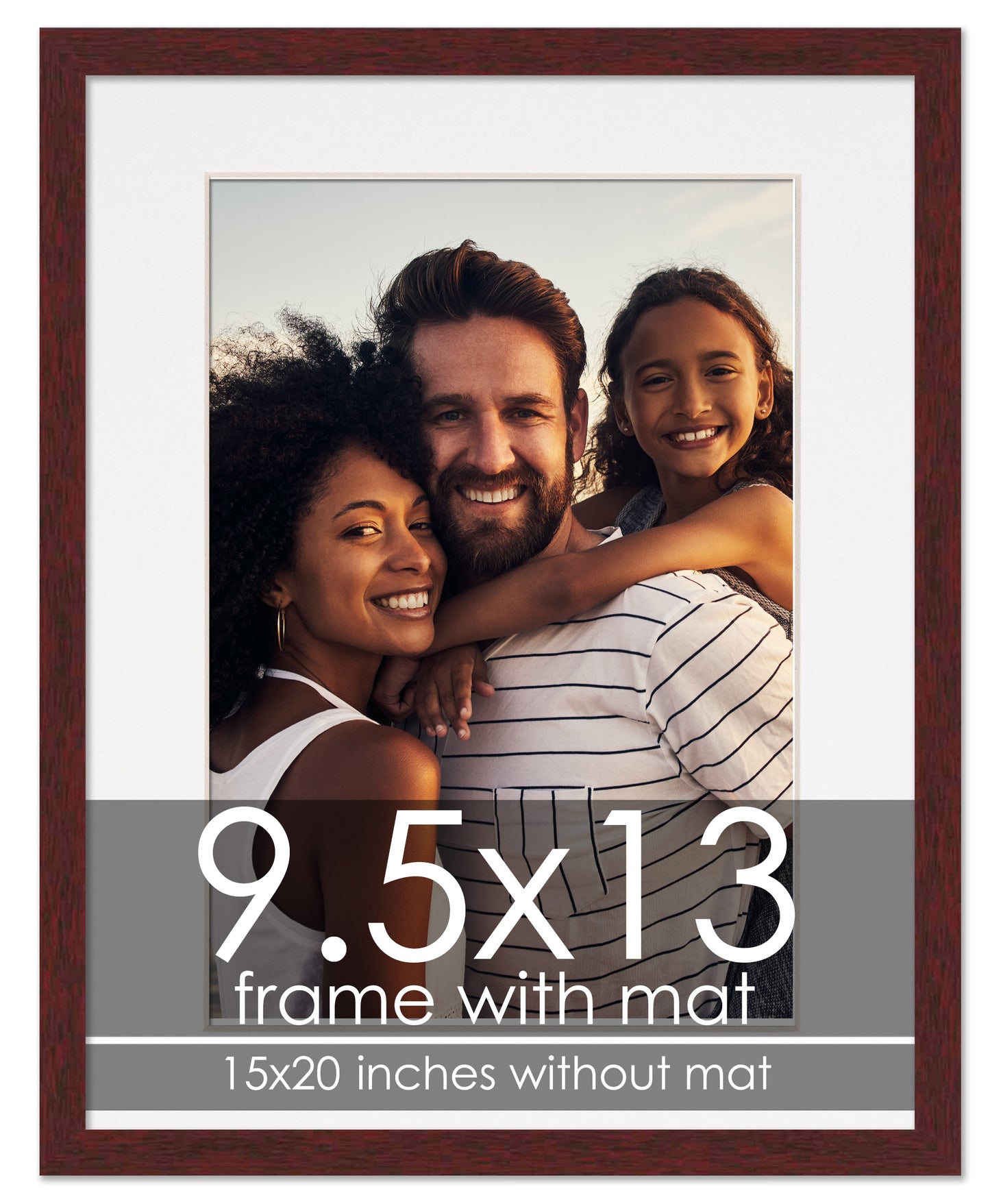 Brown Frame with White Mat