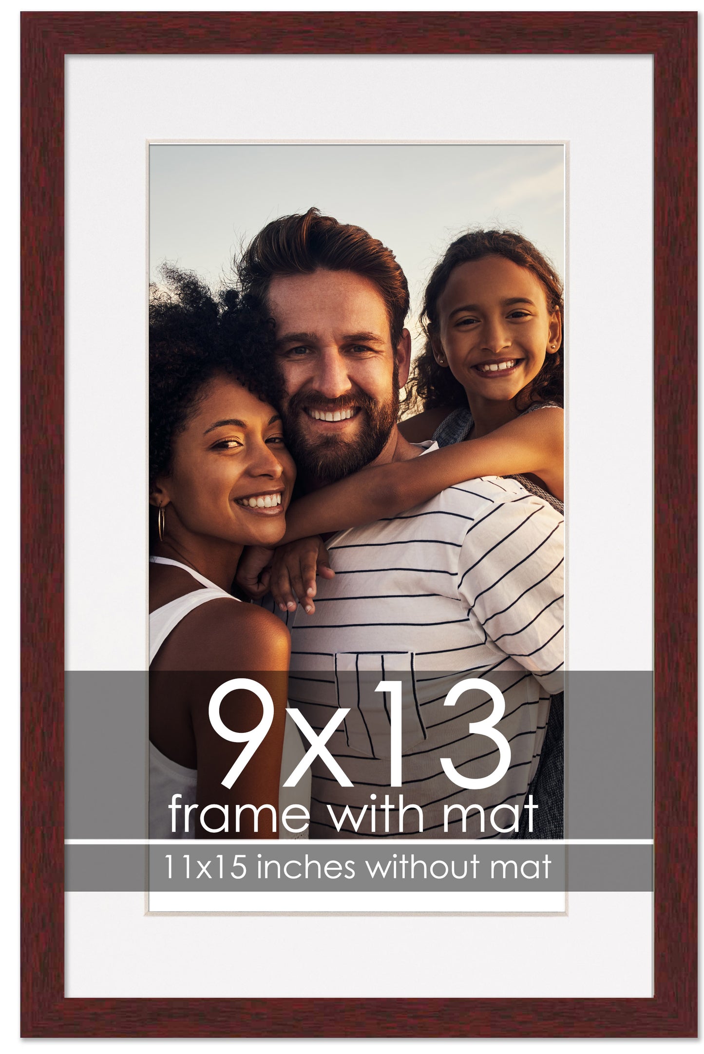 Brown Frame with White Mat