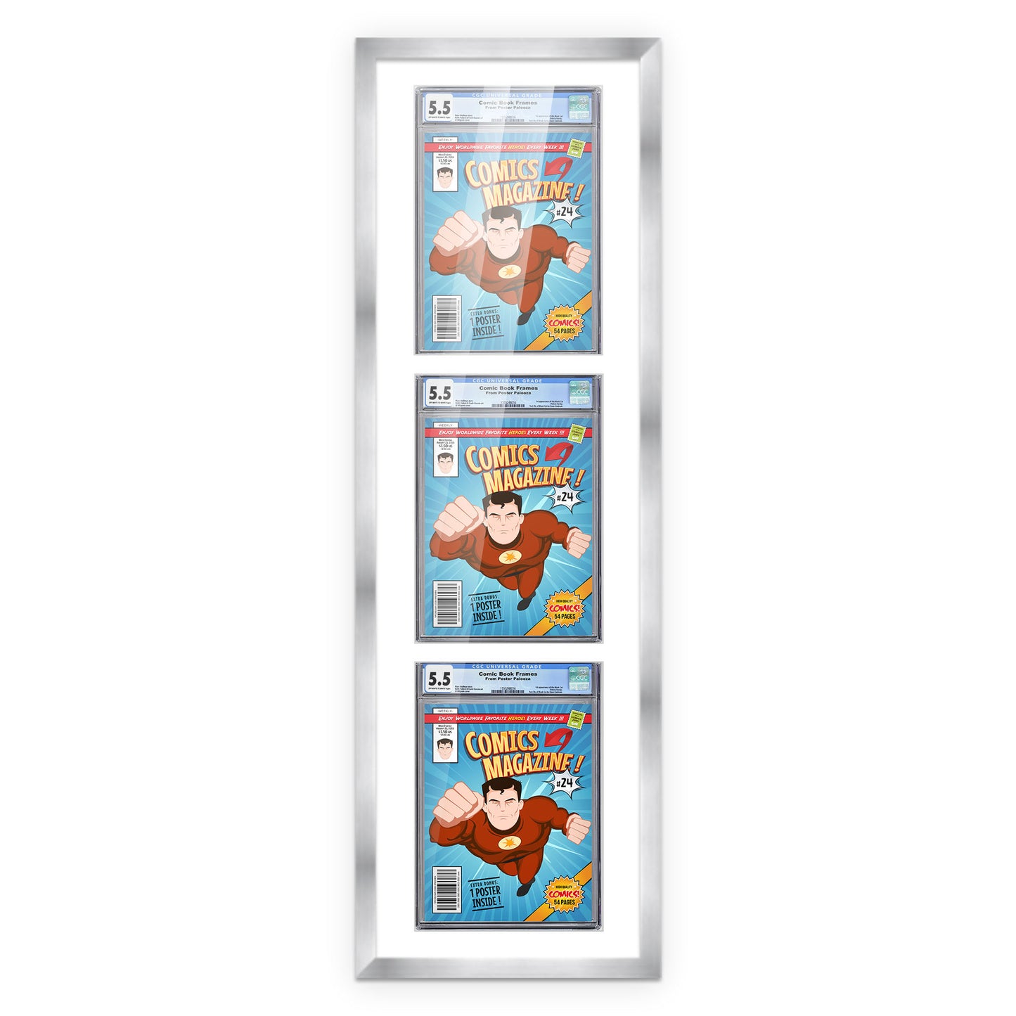 Comic Book Frame for 3 Comic Books