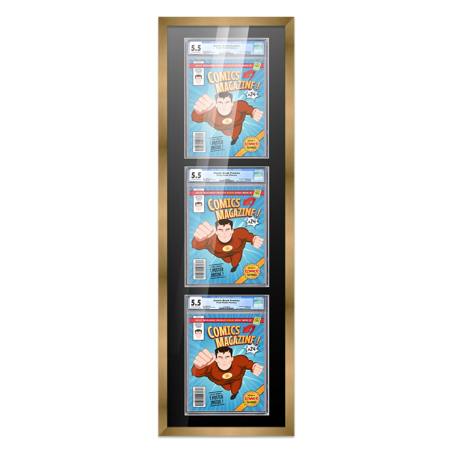 Comic Book Frame for 3 Comic Books