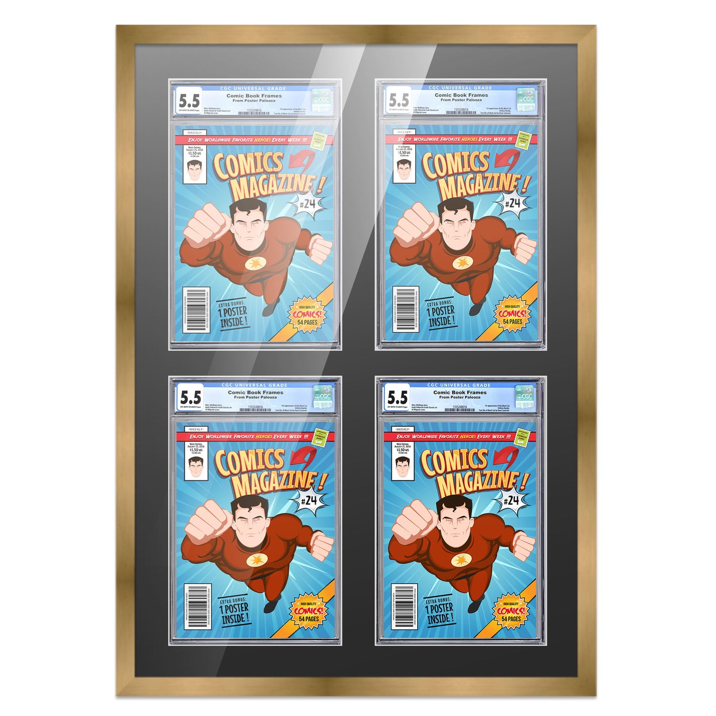 Comic Book Frame for 4 Comic Books