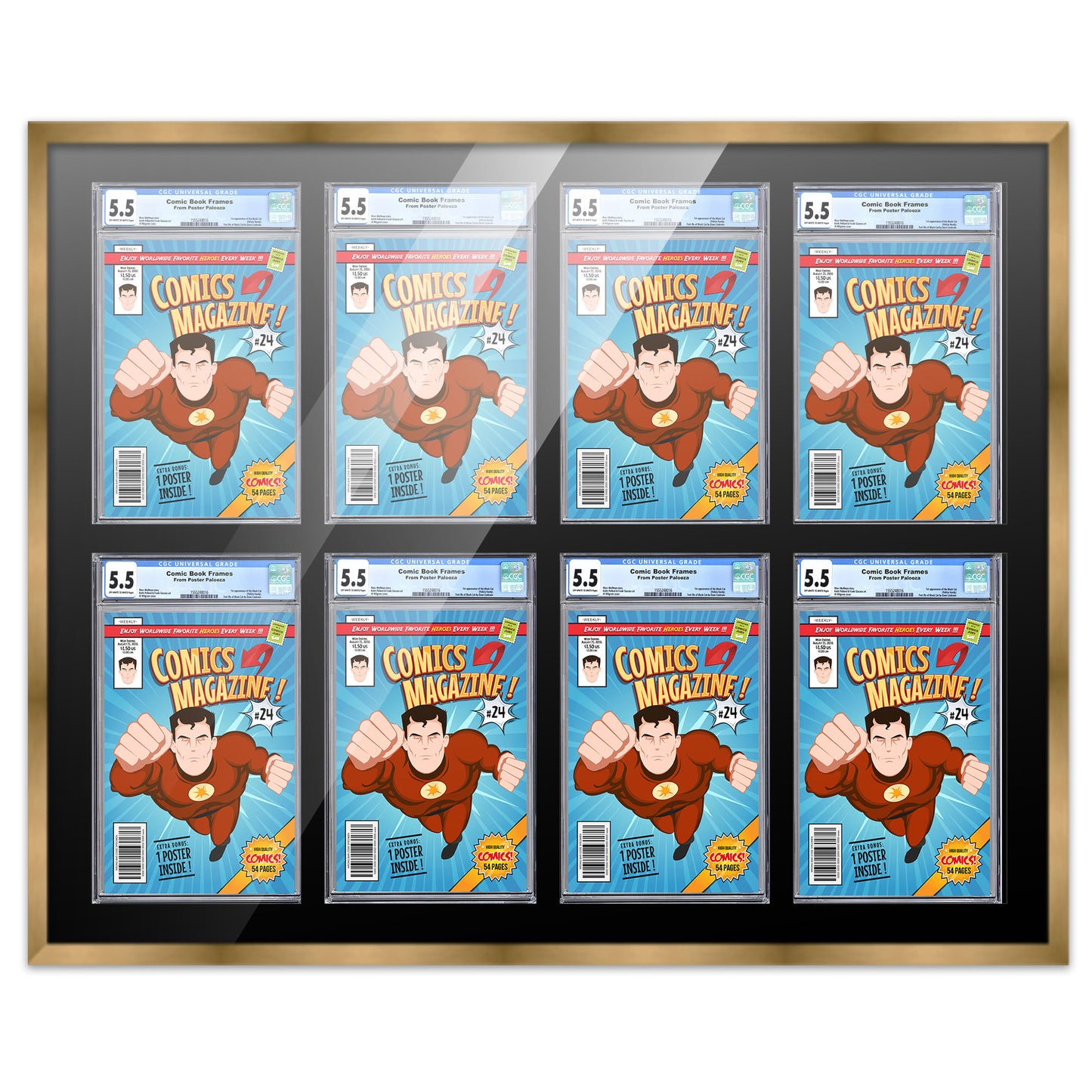 Comic Book Frame for 8 Comic Books