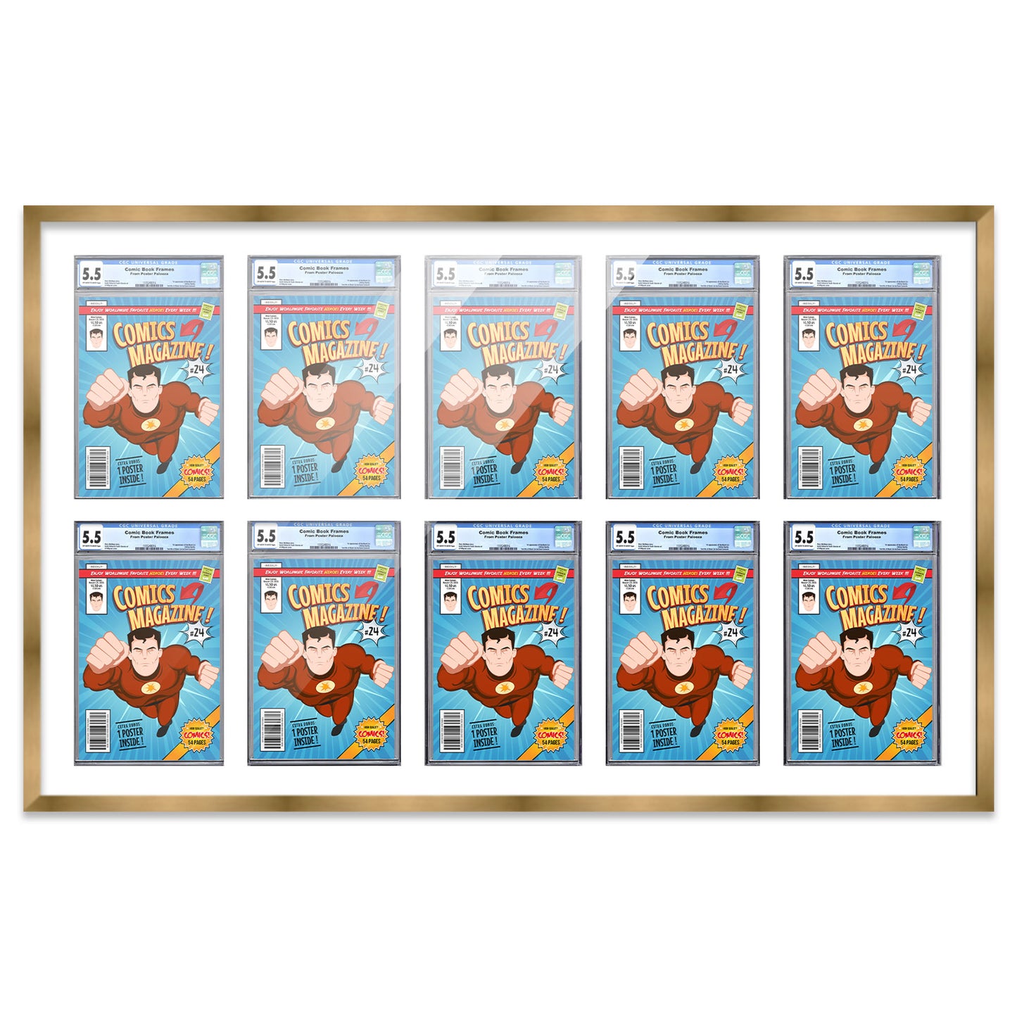 Comic Book Frame for 10 Comic Books