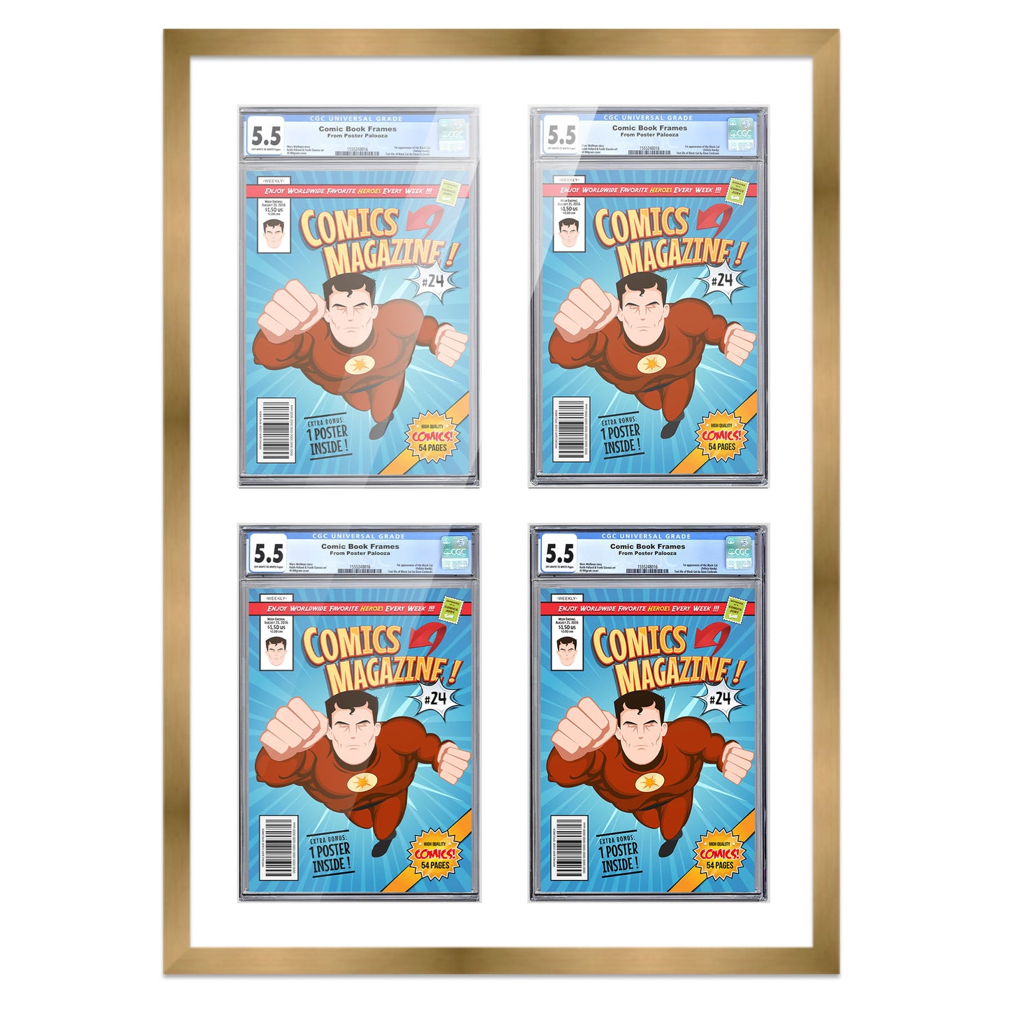 Comic Book Frame for 4 Comic Books