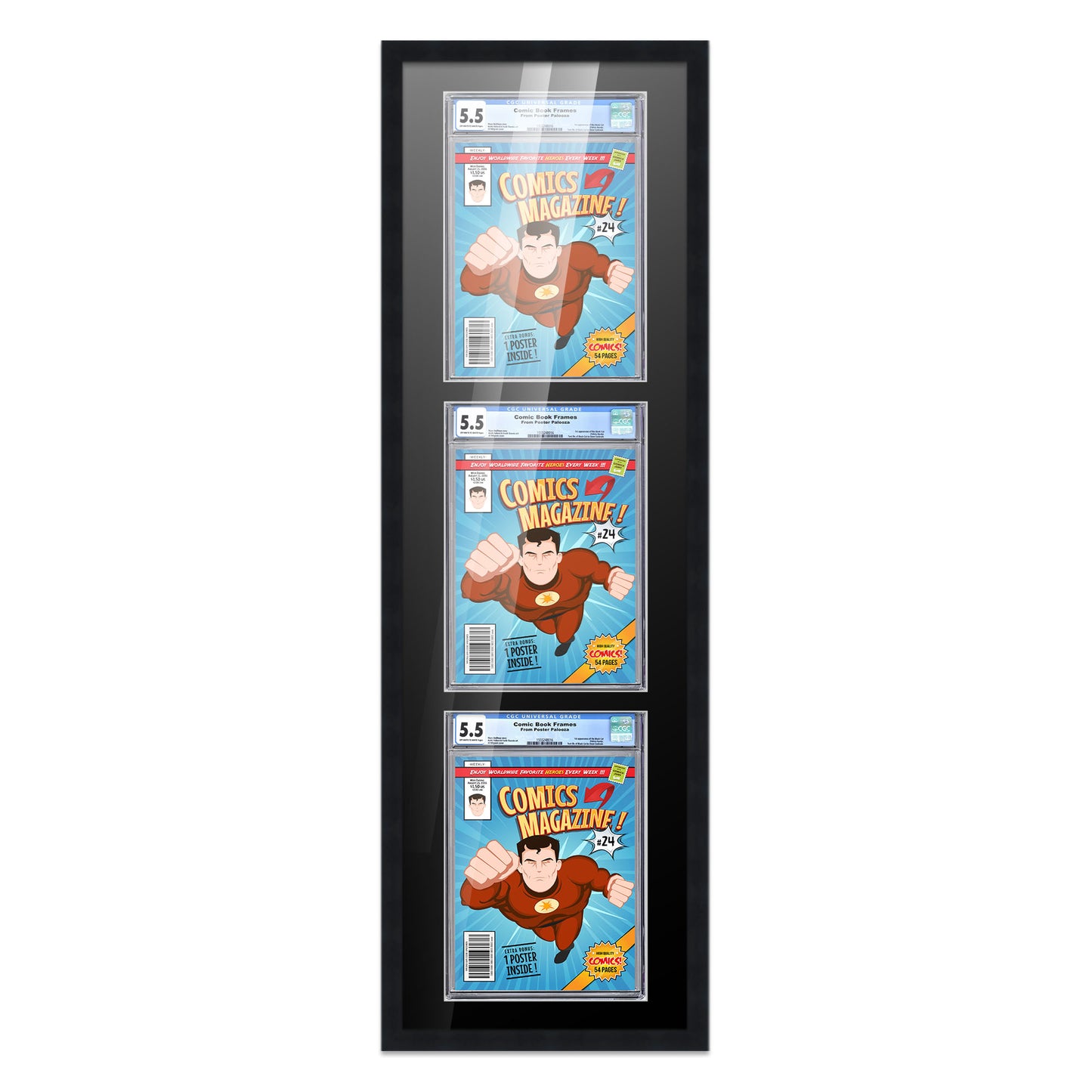 Comic Book Frame for 3 Comic Books