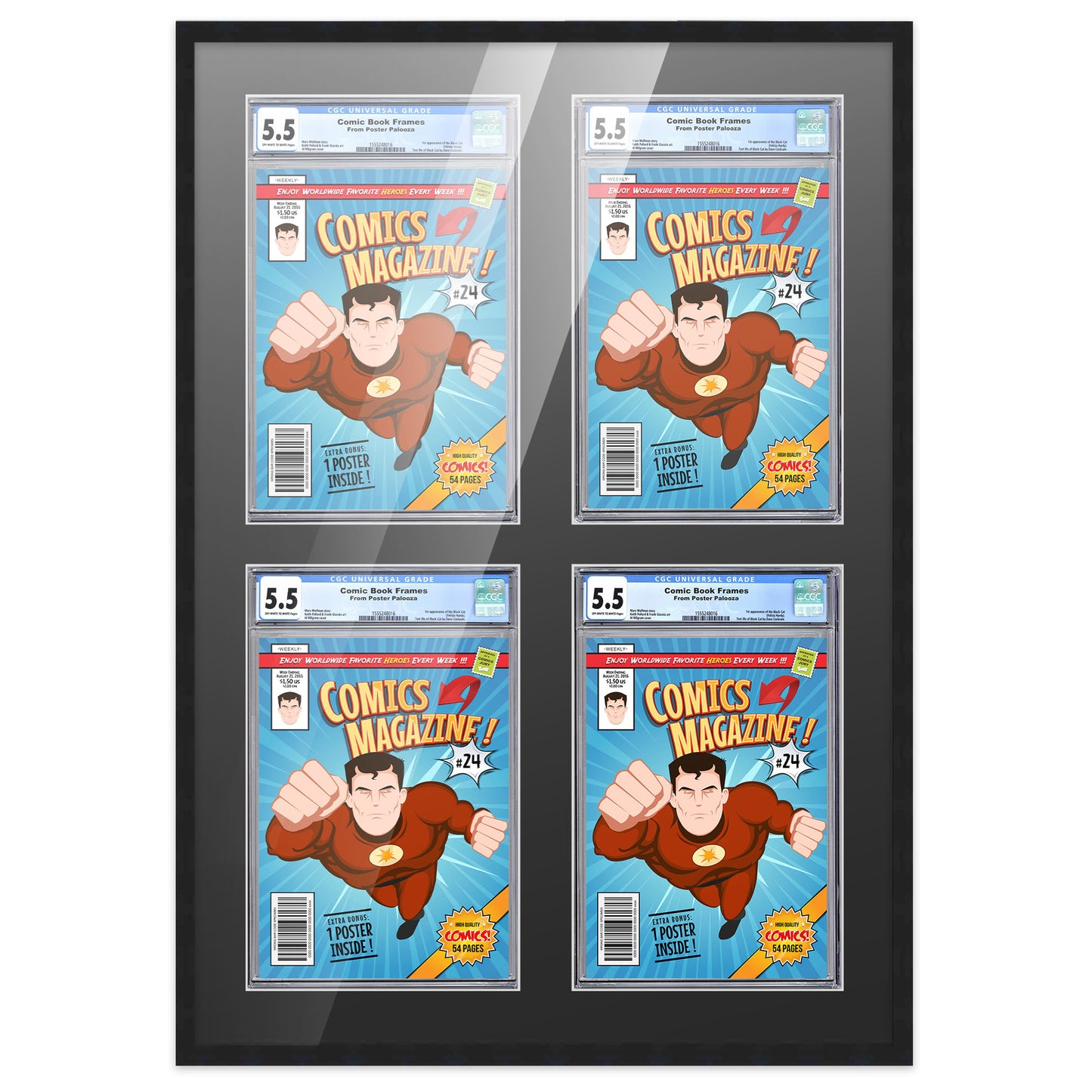 Comic Book Frame for 4 Comic Books