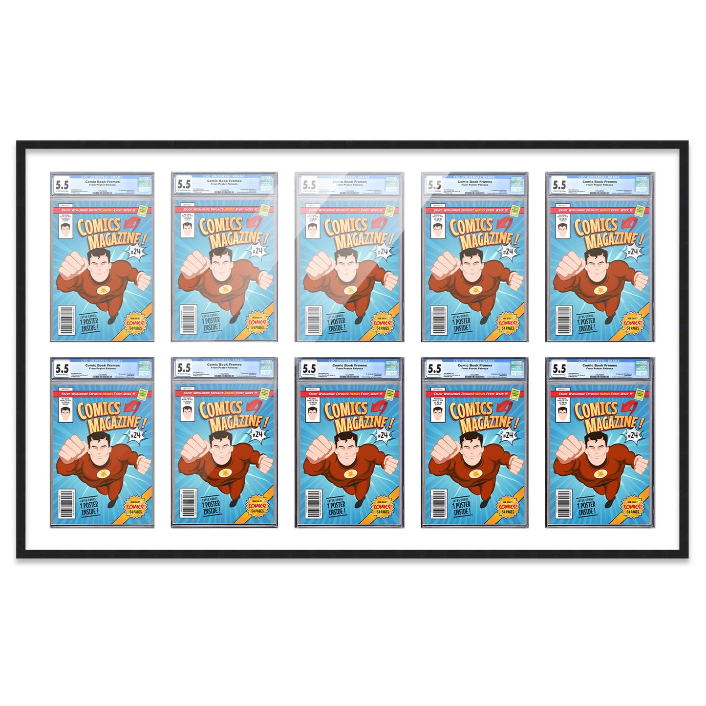 Comic Book Frame for 10 Comic Books