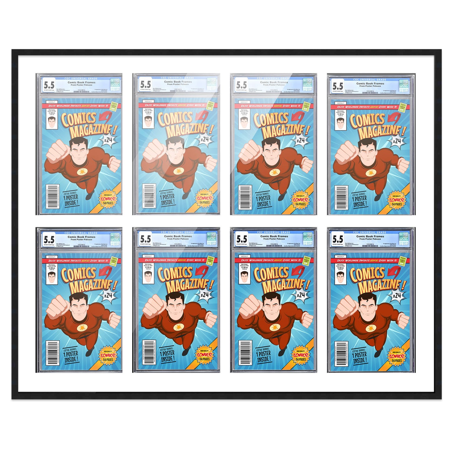 Comic Book Frame for 8 Comic Books