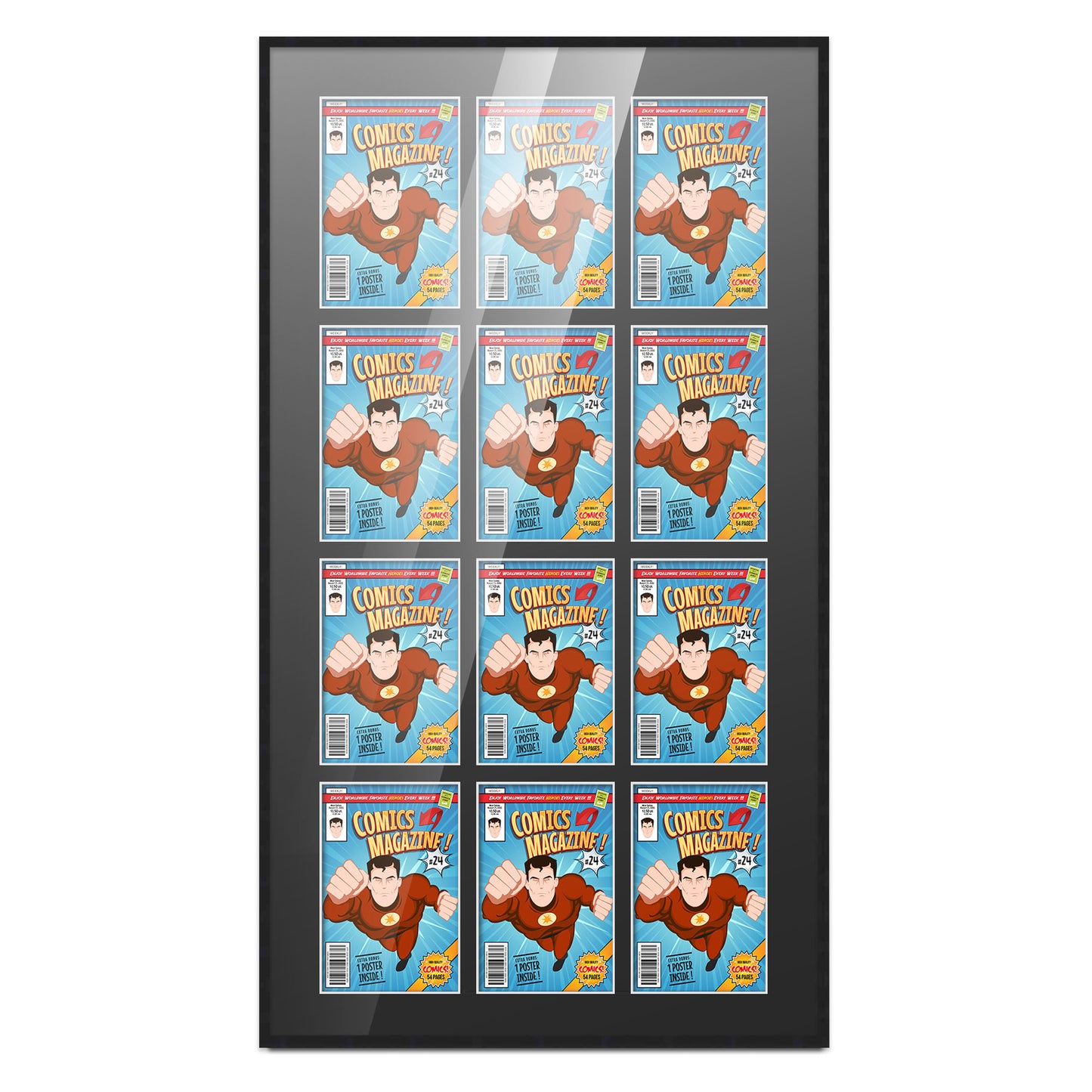 Comic Book Frame for 12 Comic Books