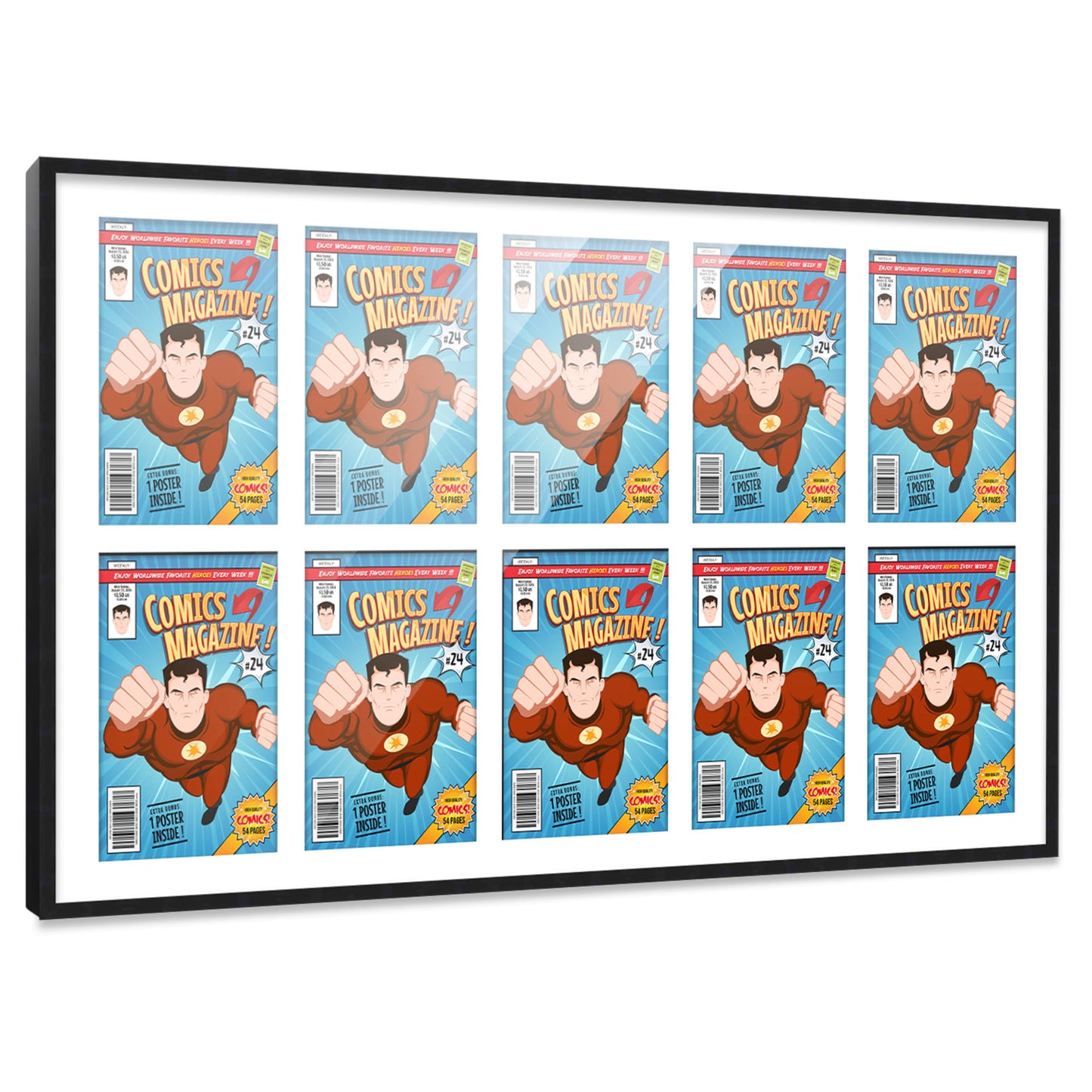 Comic Book Frame for 10 Comic Books