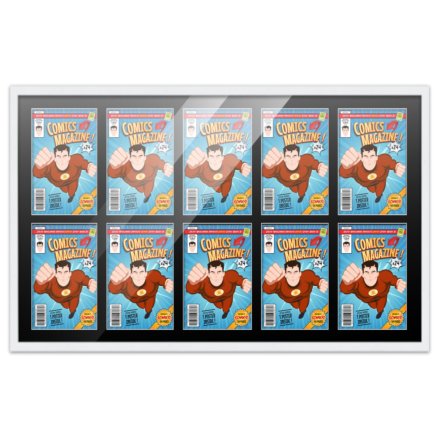 Comic Book Frame for 10 Comic Books