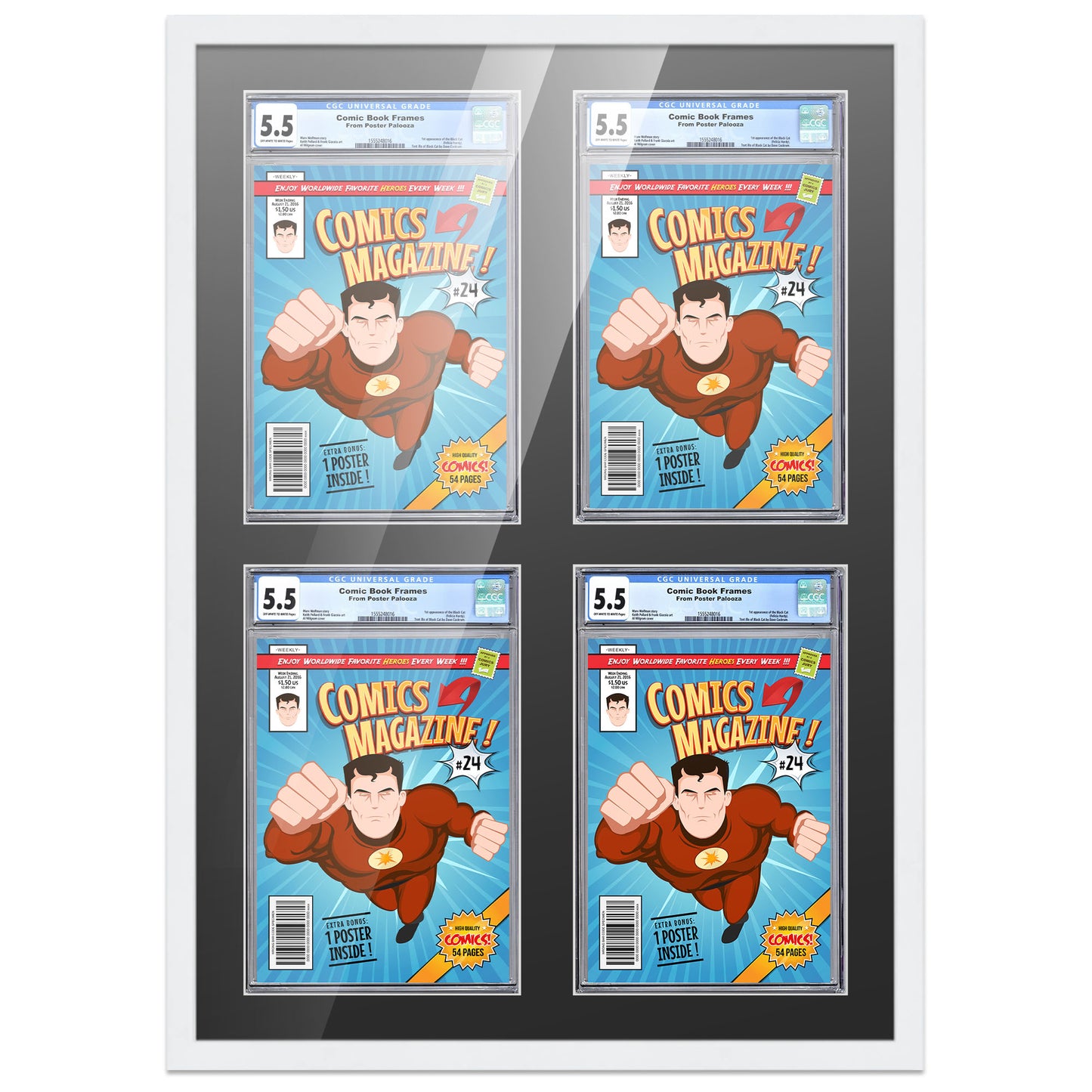 Comic Book Frame for 4 Comic Books