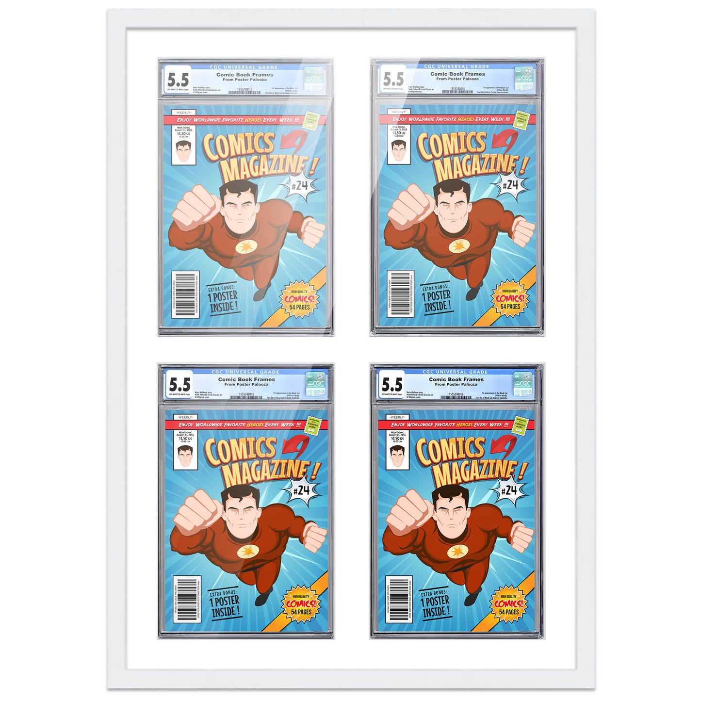 Comic Book Frame for 4 Comic Books