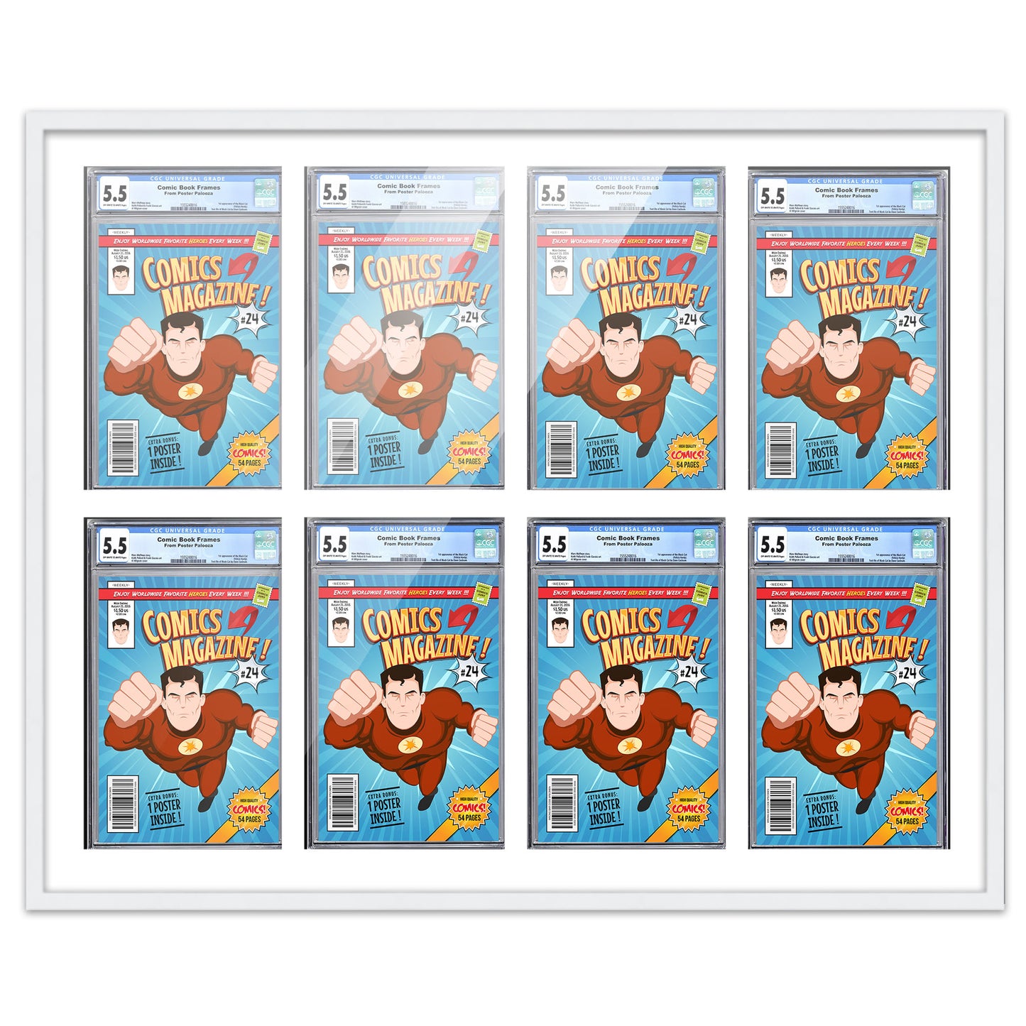 Comic Book Frame for 8 Comic Books