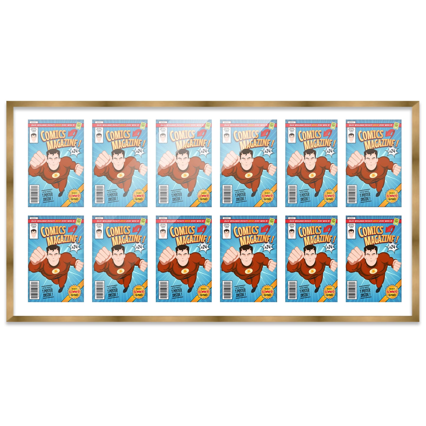 Comic Book Frame for 12 Comic Books