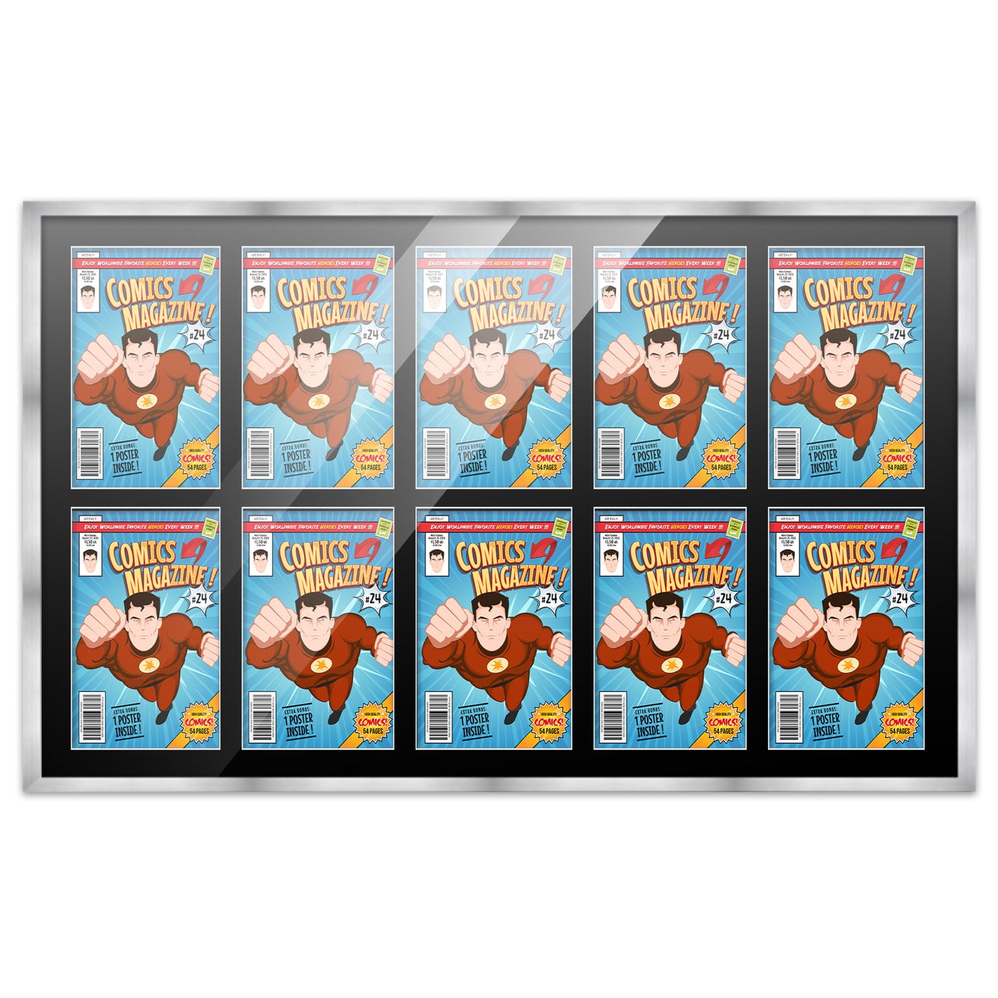 Comic Book Frame for 10 Comic Books