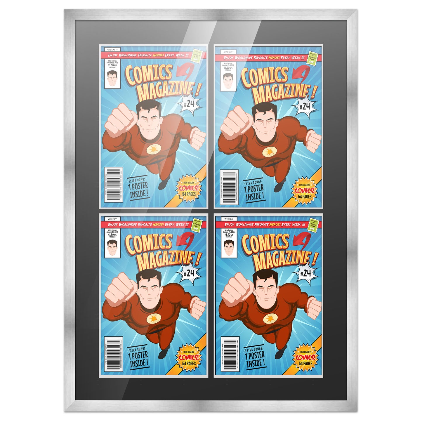 Comic Book Frame for 4 Comic Books