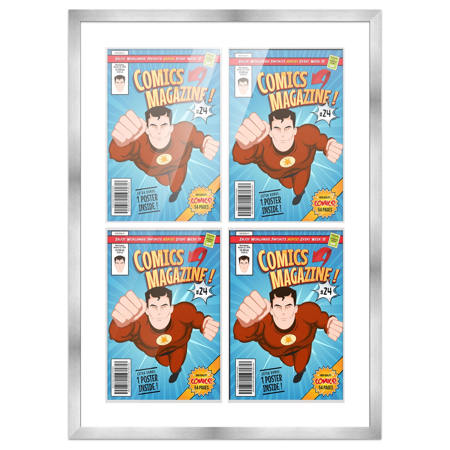Comic Book Frame for 4 Comic Books