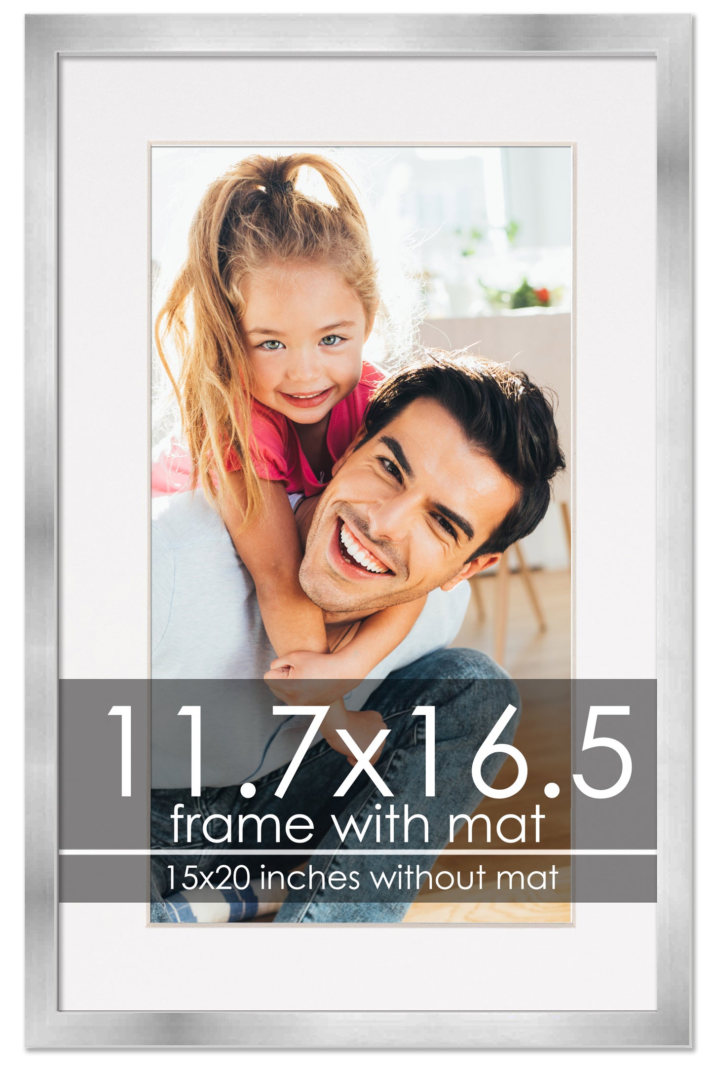 Silver Frame with White Mat