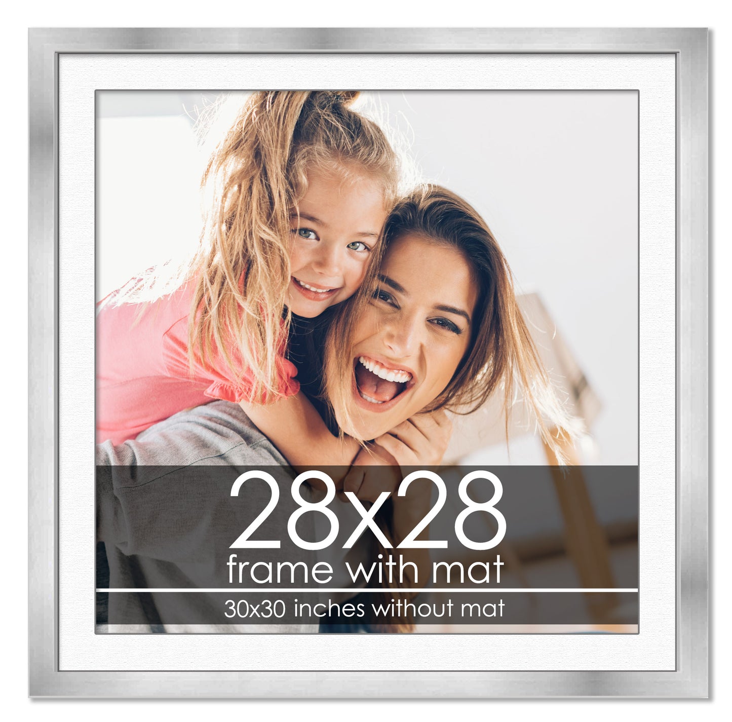Silver Frame with White Mat