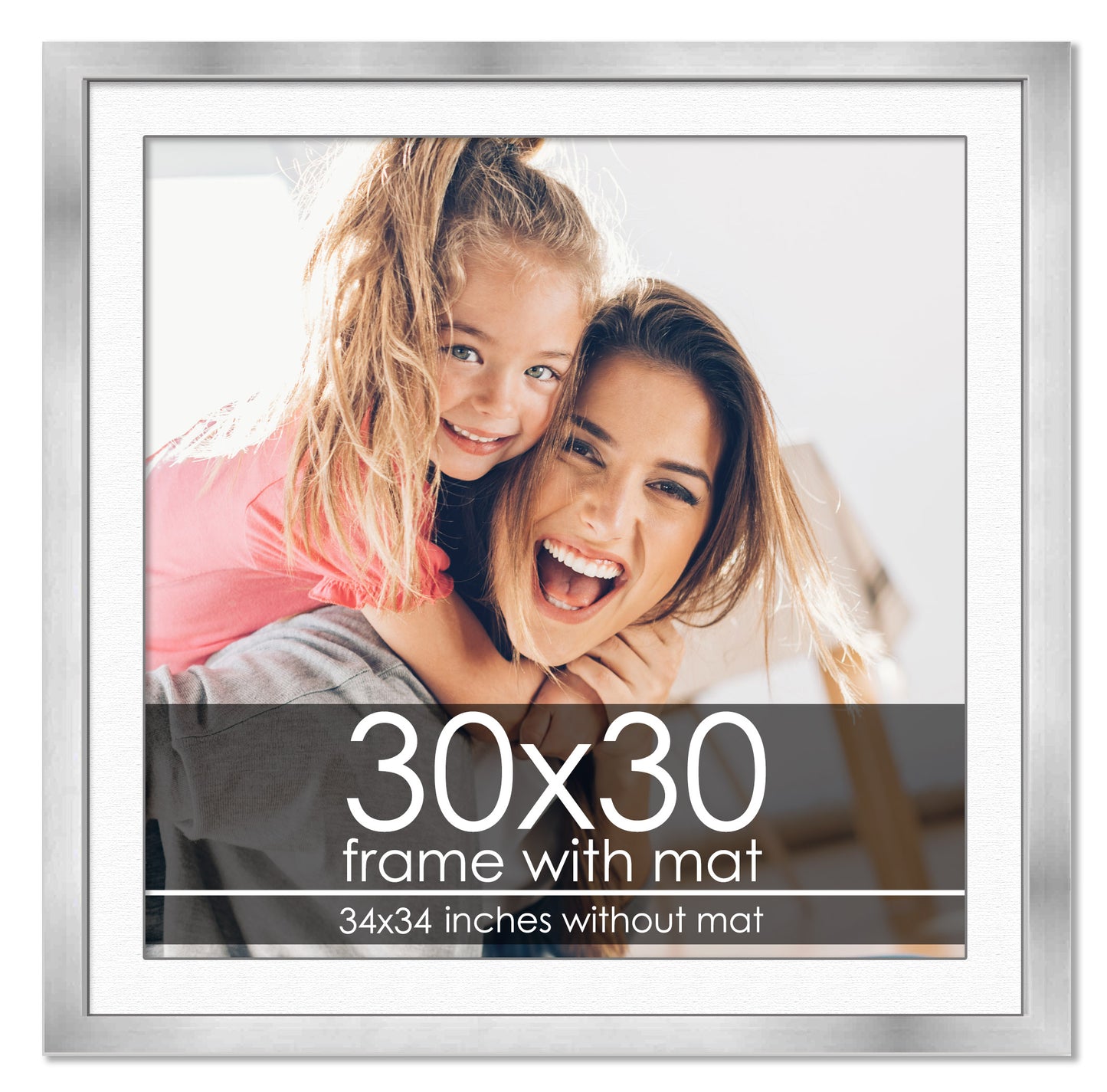 Silver Frame with White Mat