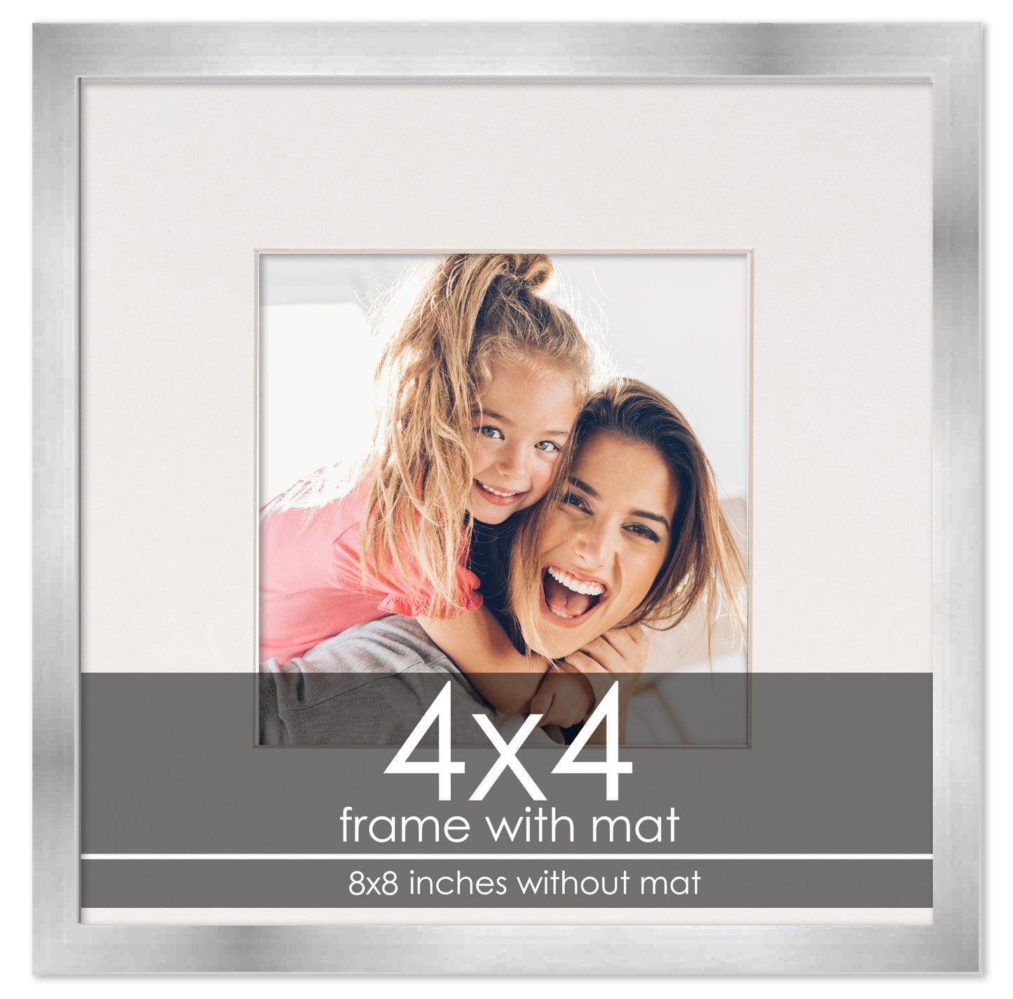 Silver Frame with White Mat