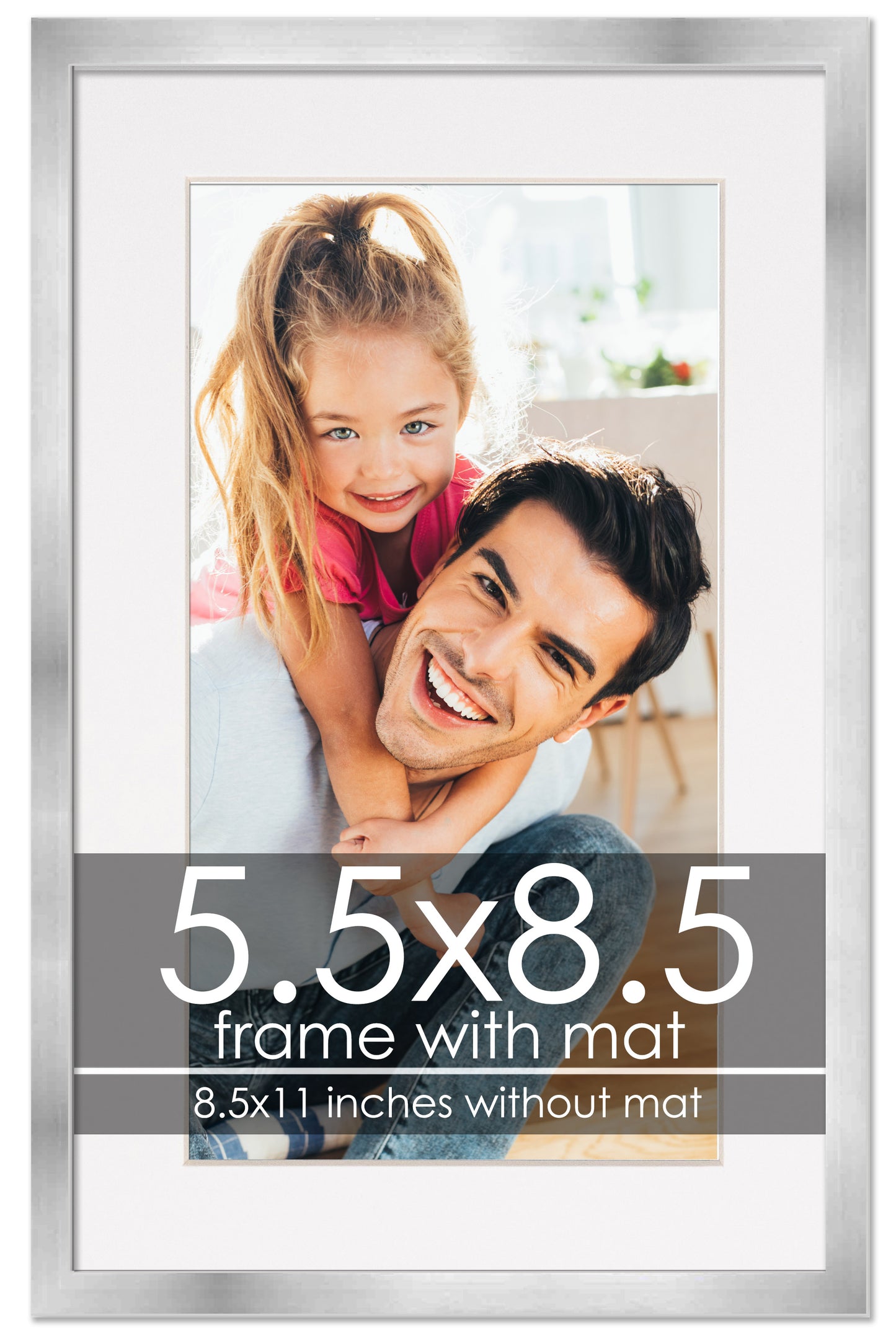 Silver Frame with White Mat