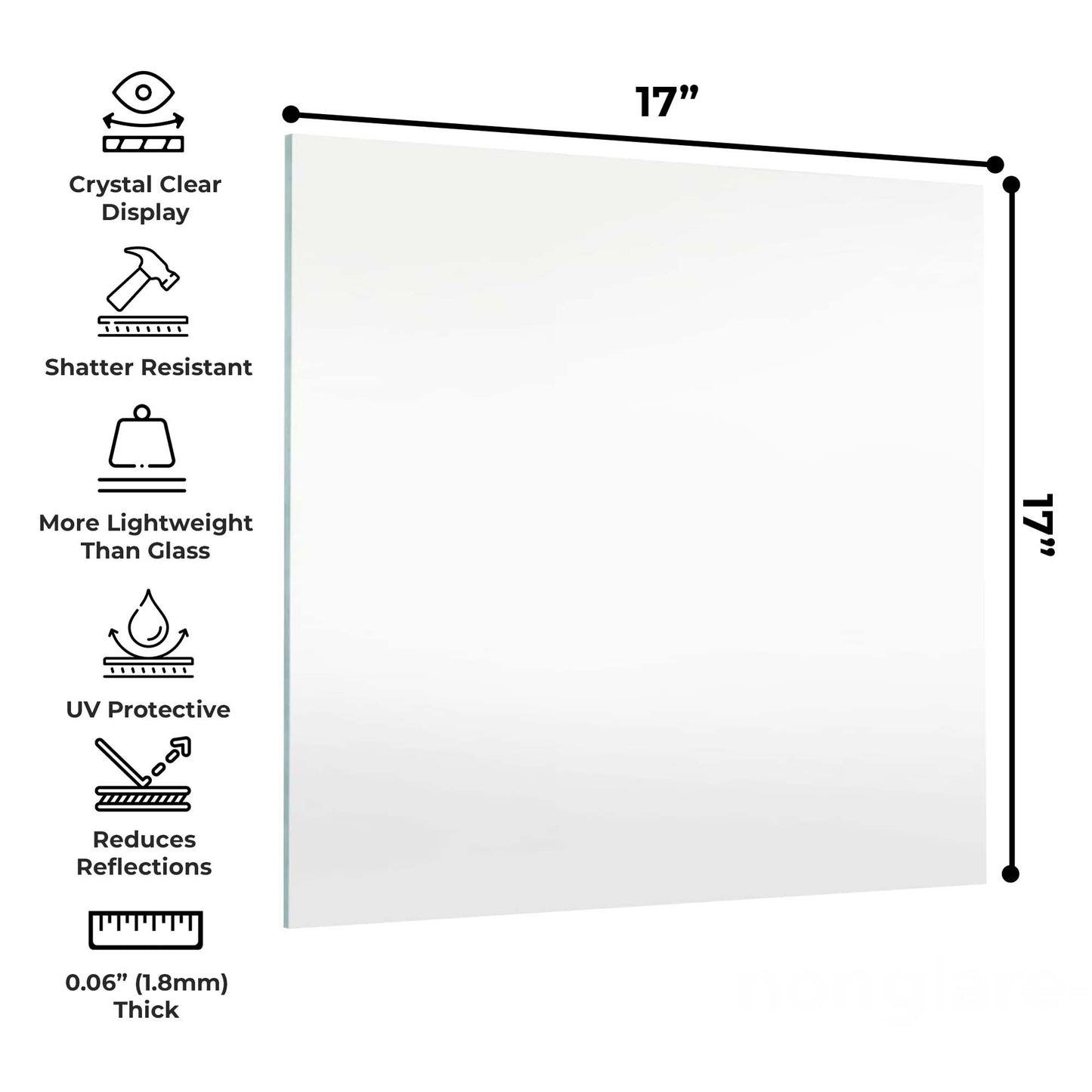 Non-Glare Frame-Grade Acrylic Replacement