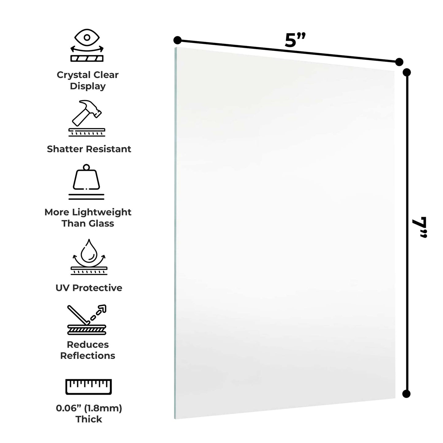 Non-Glare Frame-Grade Acrylic Replacement