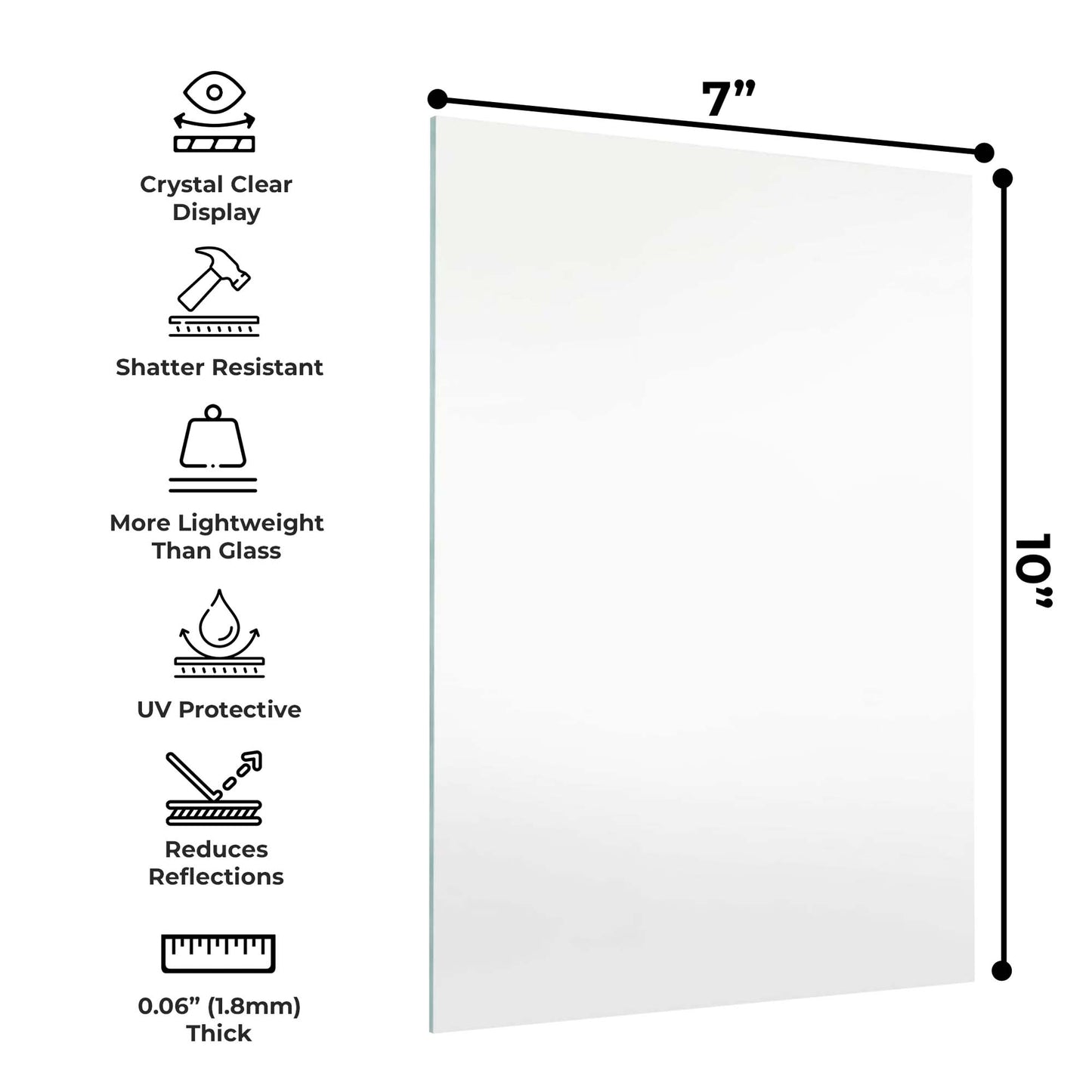 Non-Glare Frame-Grade Acrylic Replacement