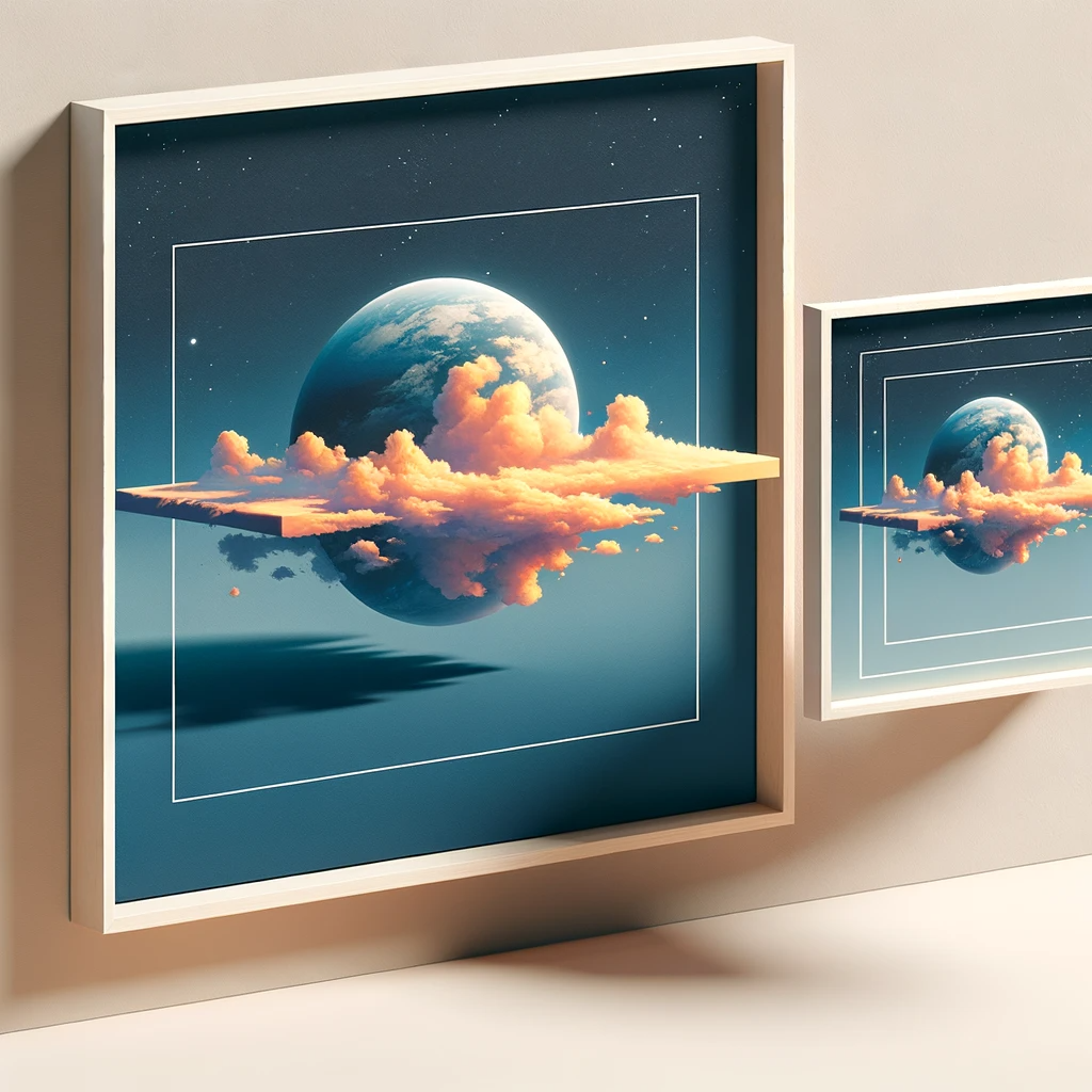 What are floating picture frames?