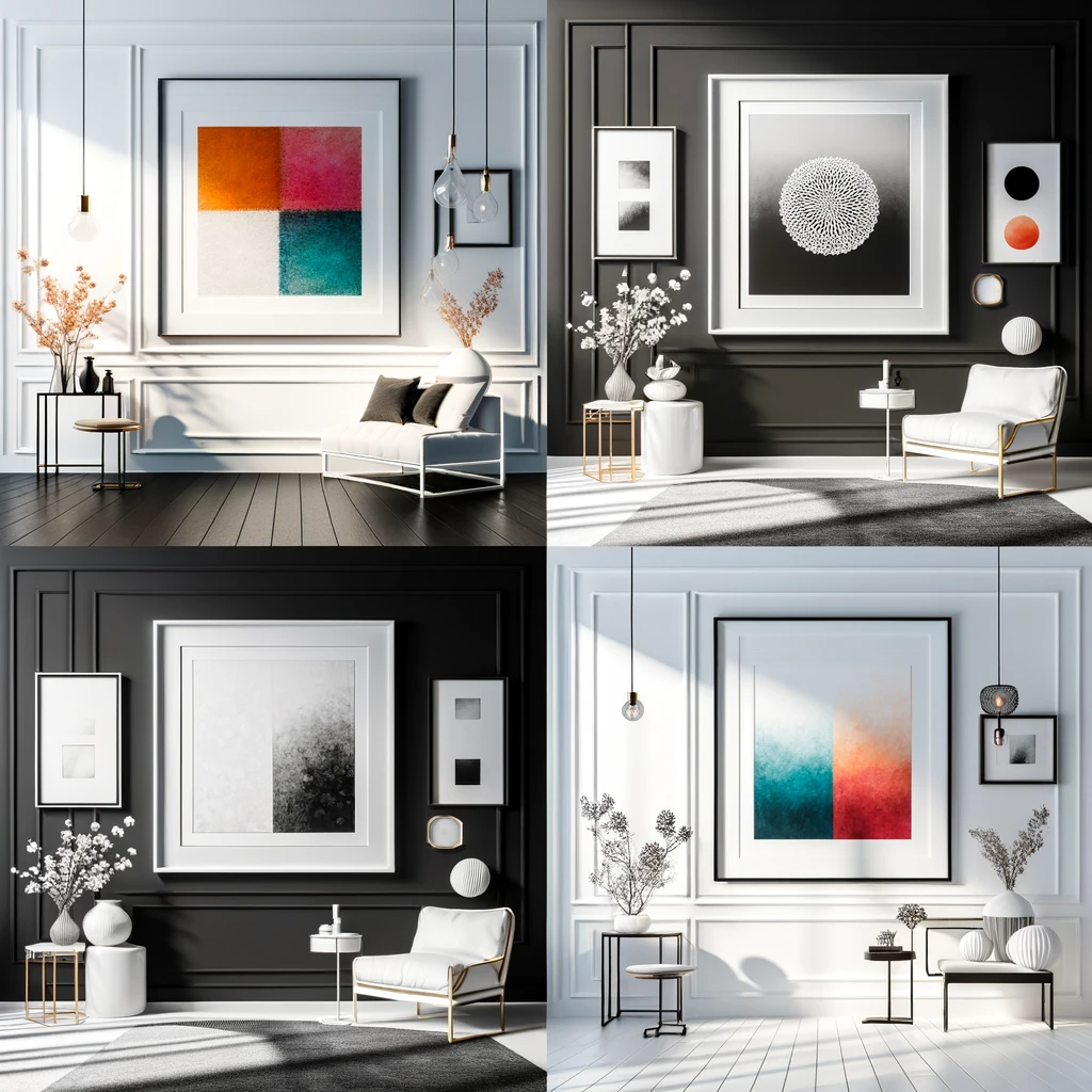 Should you put art in a white frame or black frame? Why?