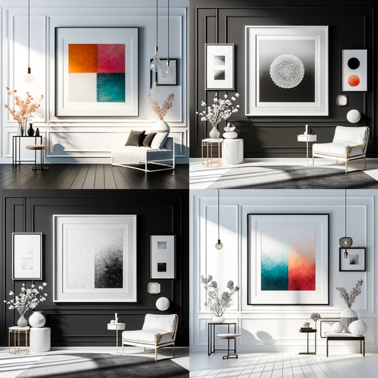 Should you put art in a white frame or black frame? Why?