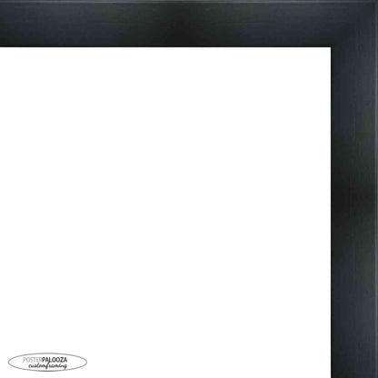 2" Deep Black Shadow Box Frame With White Acid-Free Backing