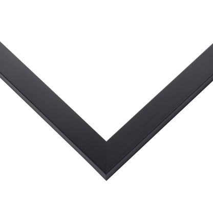 5x11 Frame Black Wood Picture Frame - UV Acrylic Plexiglass, Foam Board Backing aaa Hanging Hardware Included