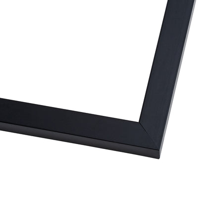 5x11 Frame Black Wood Picture Frame - UV Acrylic Plexiglass, Foam Board Backing aaa Hanging Hardware Included