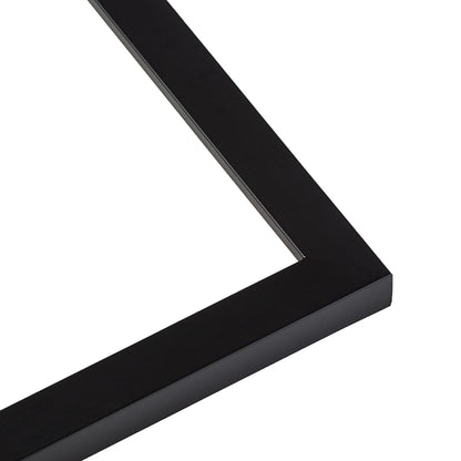 5x11 Frame Black Wood Picture Frame - UV Acrylic Plexiglass, Foam Board Backing aaa Hanging Hardware Included