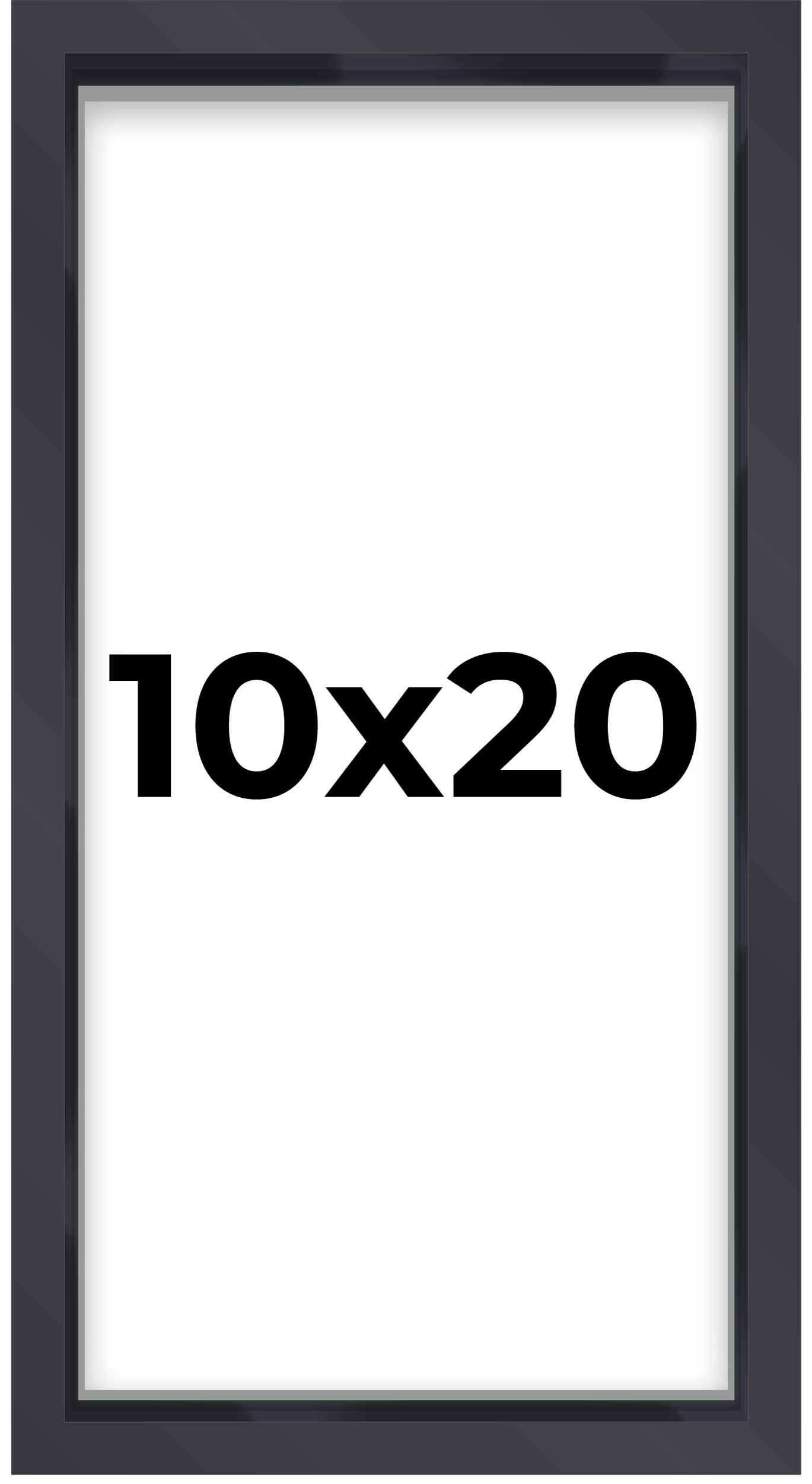 2" Deep Black Shadow Box Frame With White Acid-Free Backing