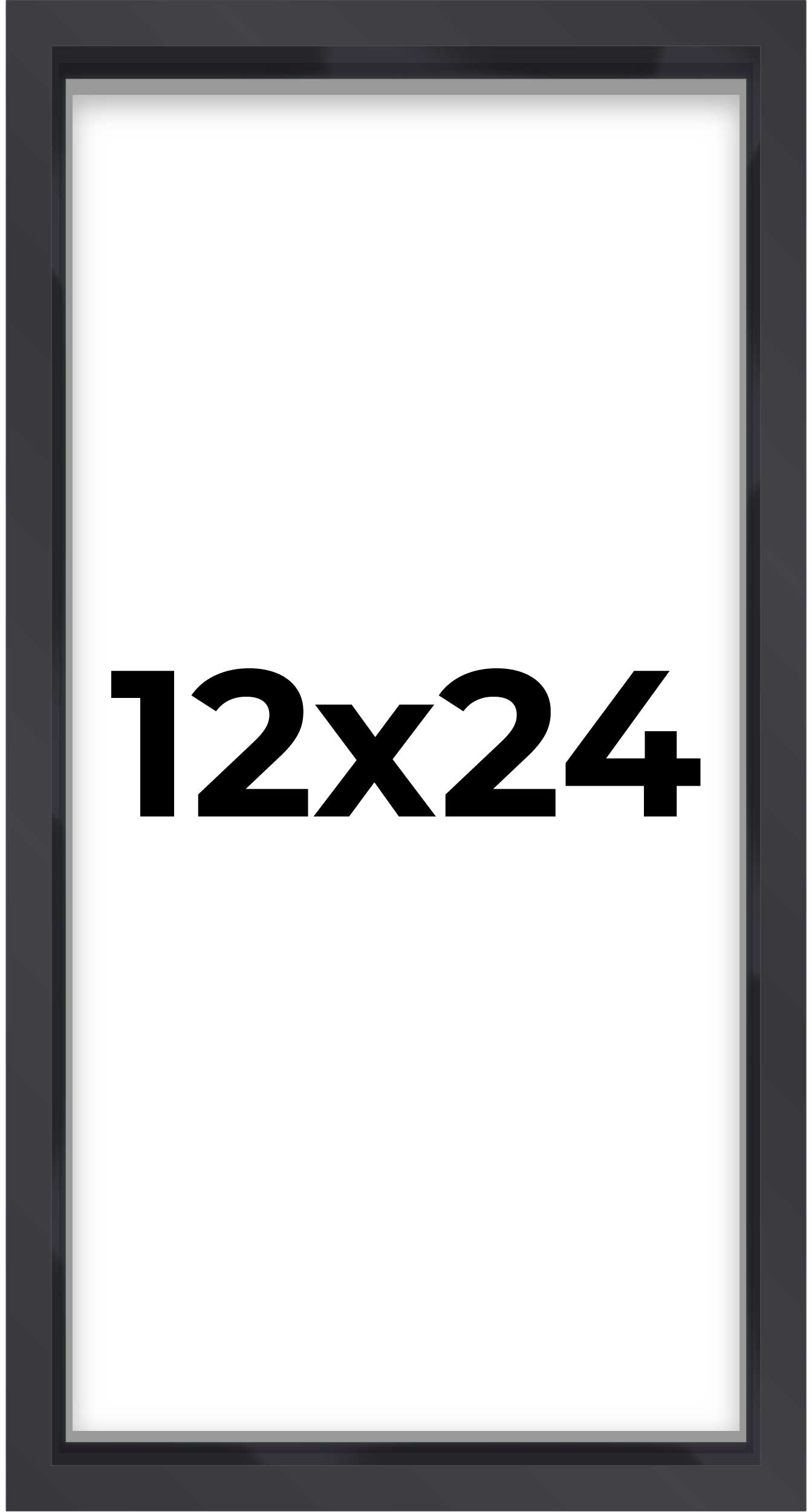 2" Deep Black Shadow Box Frame With White Acid-Free Backing