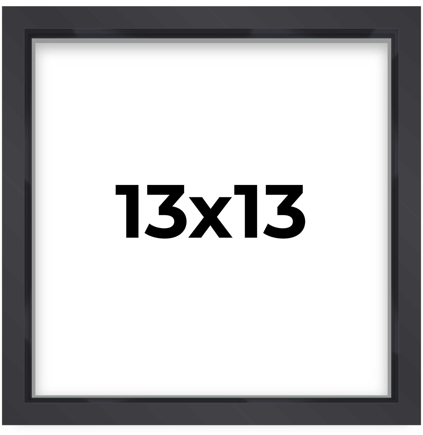 2" Deep Black Shadow Box Frame With White Acid-Free Backing