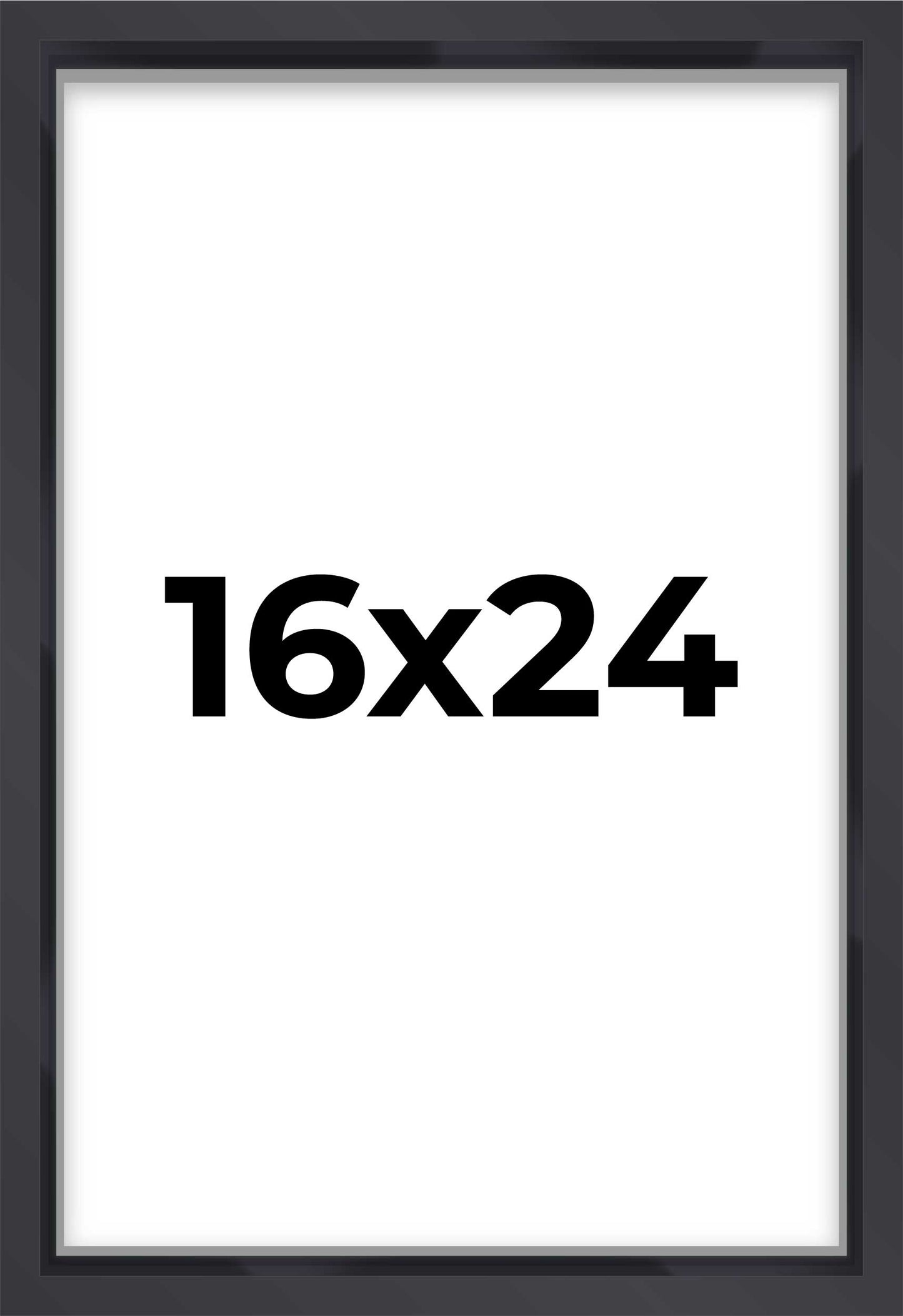 2" Deep Black Shadow Box Frame With White Acid-Free Backing