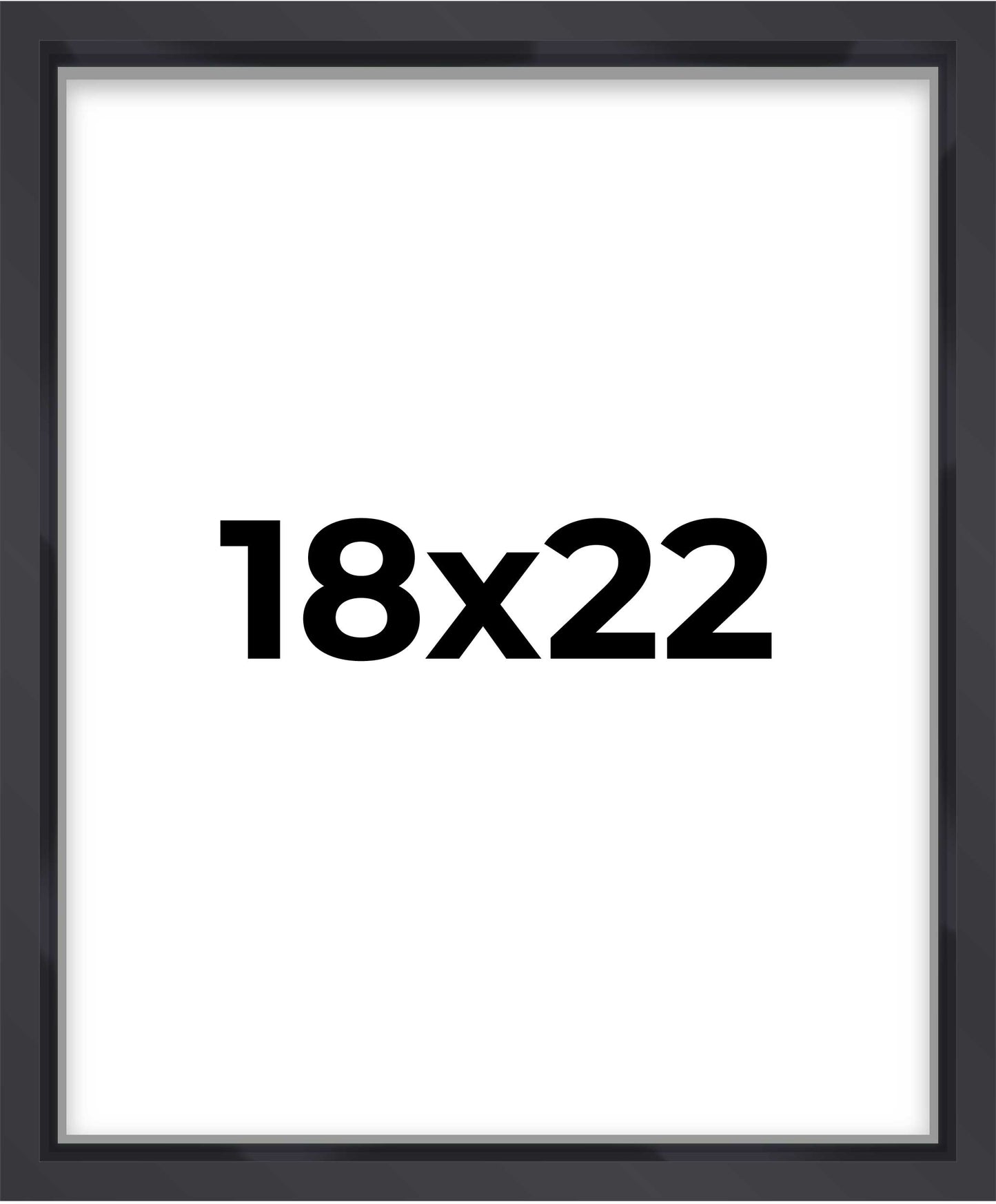2" Deep Black Shadow Box Frame With White Acid-Free Backing