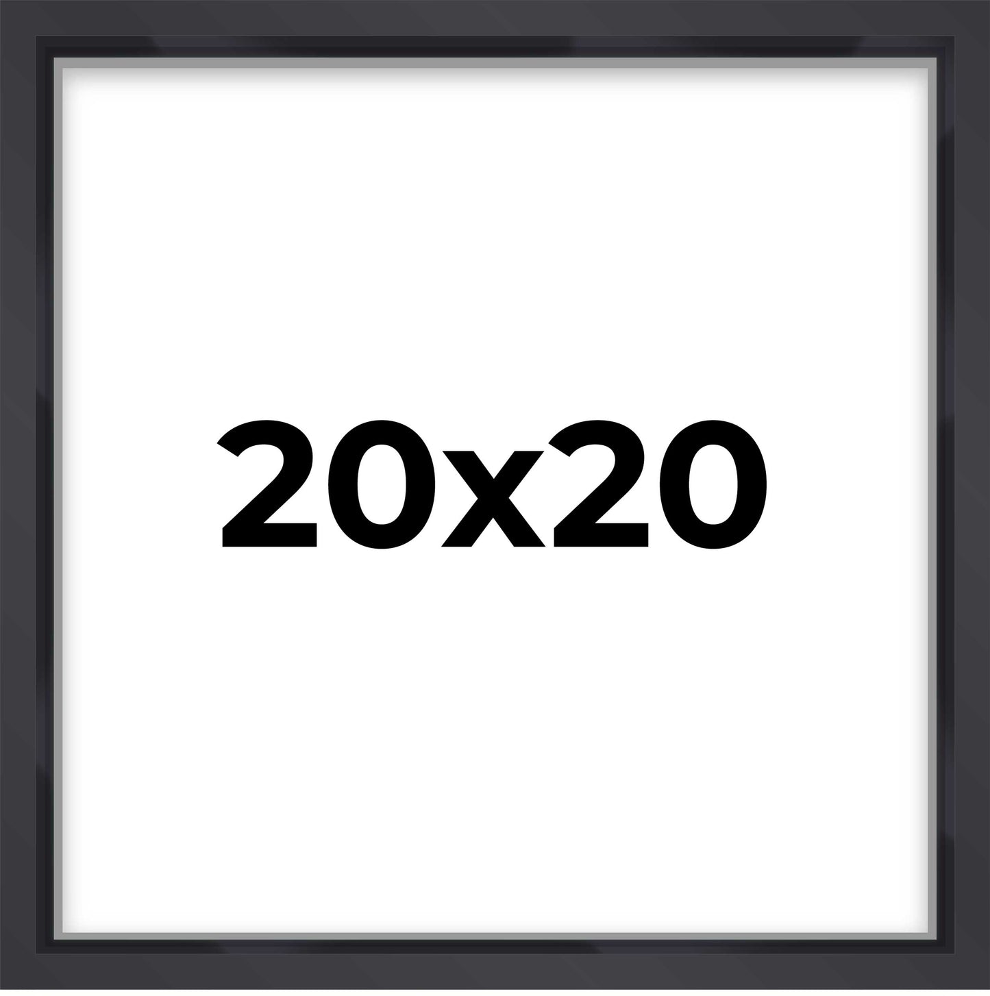 2" Deep Black Shadow Box Frame With White Acid-Free Backing