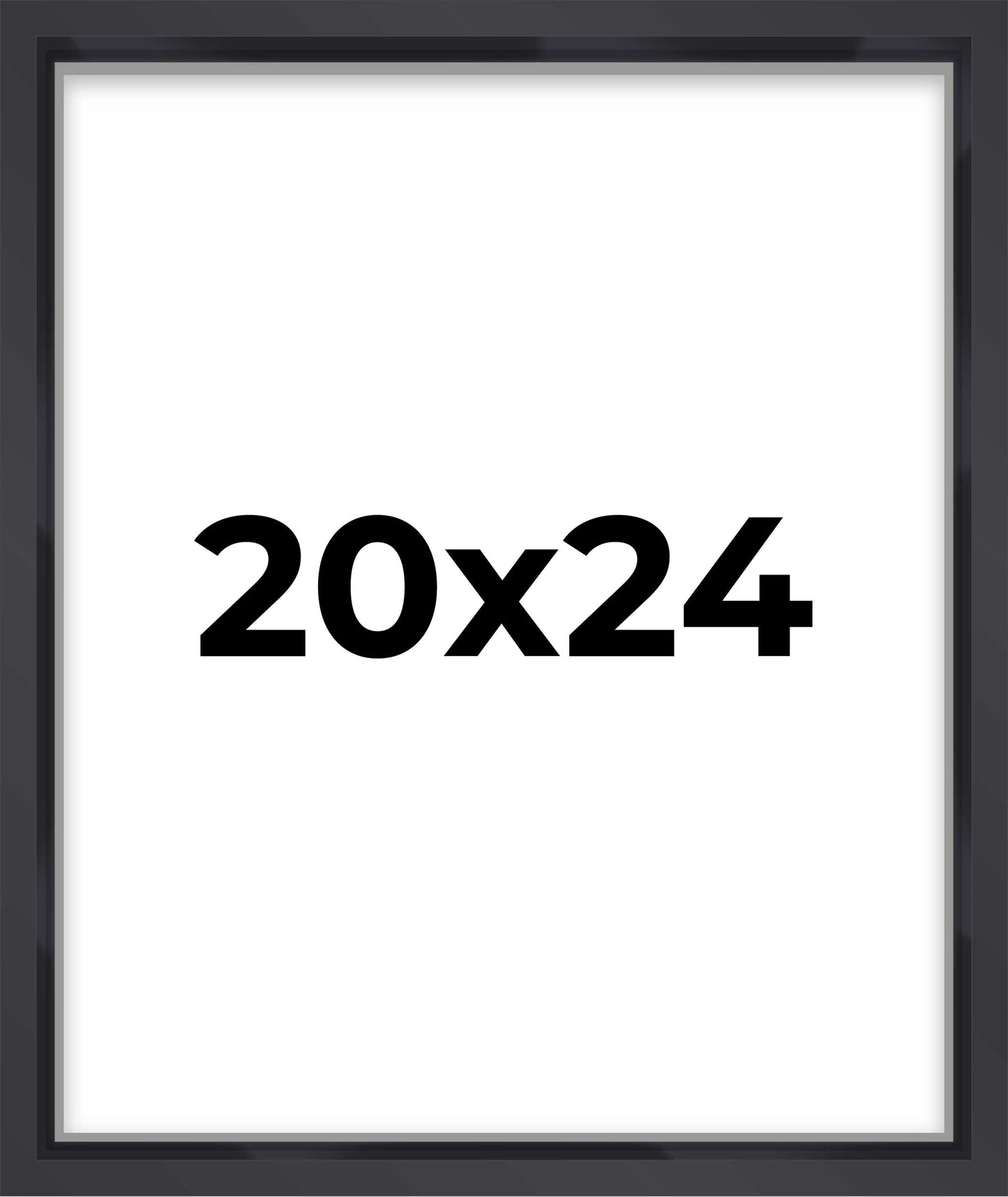 2" Deep Black Shadow Box Frame With White Acid-Free Backing