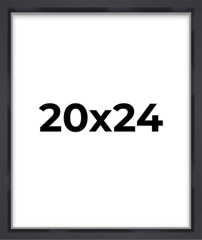 2" Deep Black Shadow Box Frame With White Acid-Free Backing