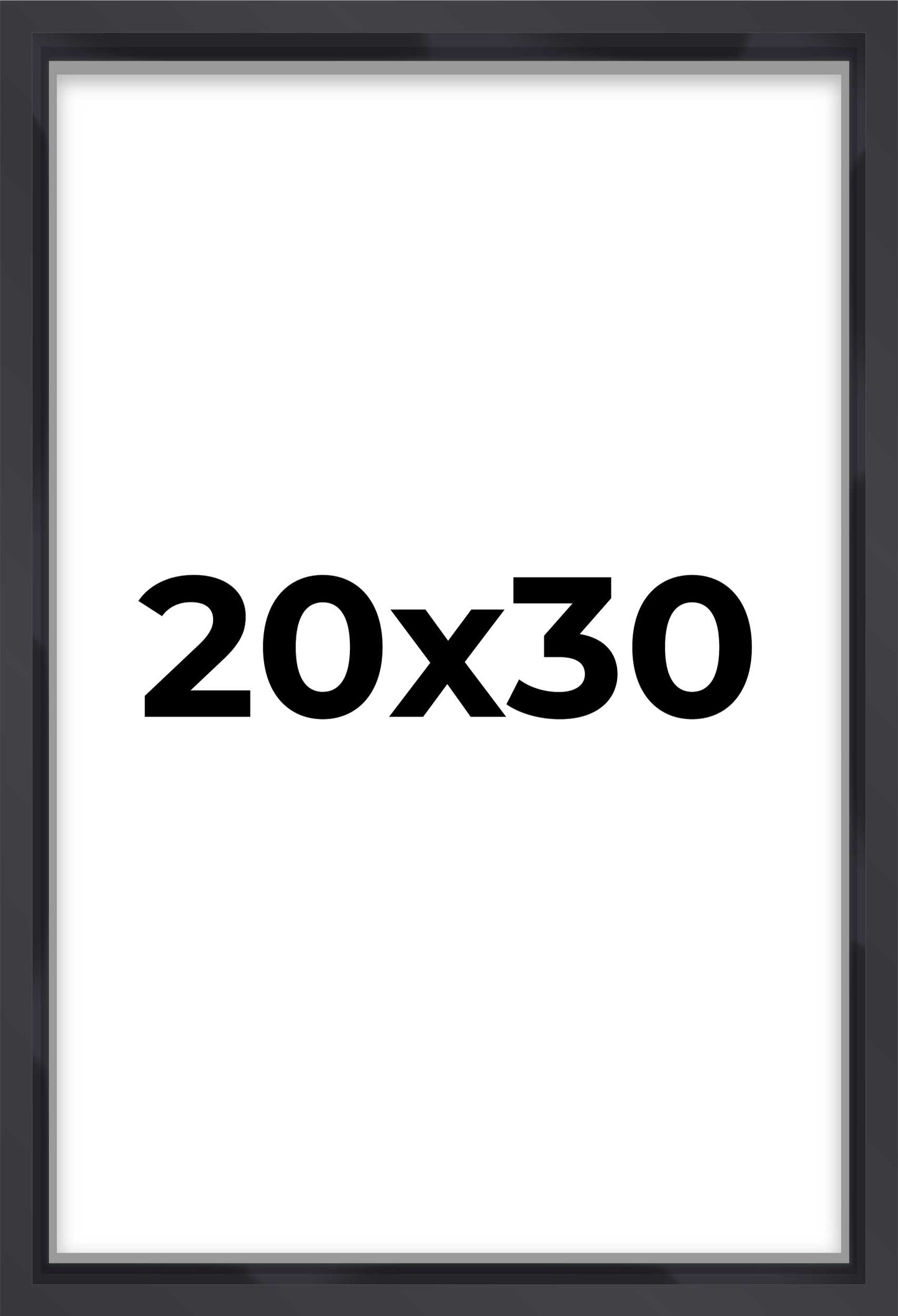 2" Deep Black Shadow Box Frame With White Acid-Free Backing