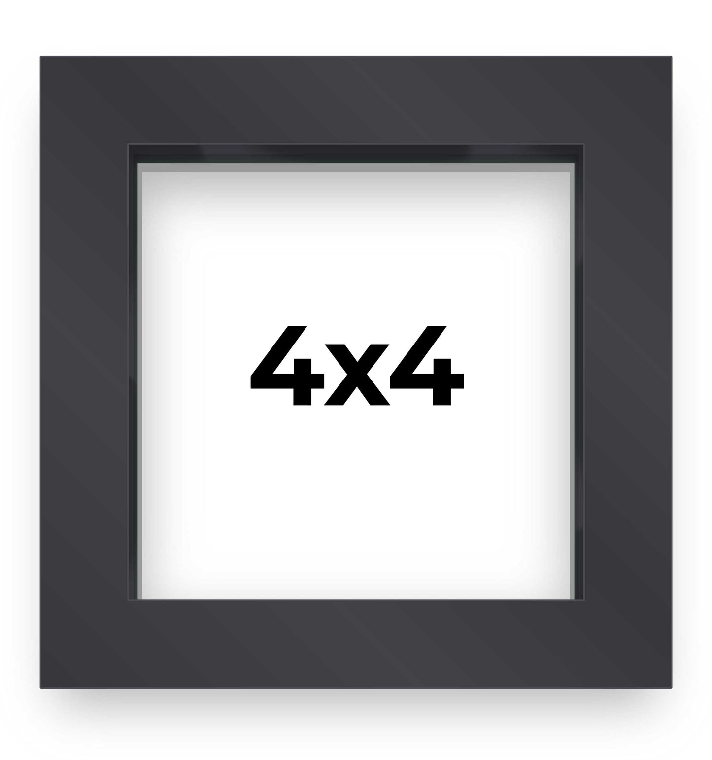 2" Deep Black Shadow Box Frame With White Acid-Free Backing