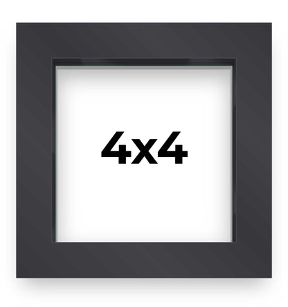 2" Deep Black Shadow Box Frame With White Acid-Free Backing