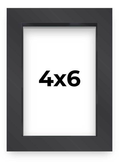 2" Deep Black Shadow Box Frame With White Acid-Free Backing