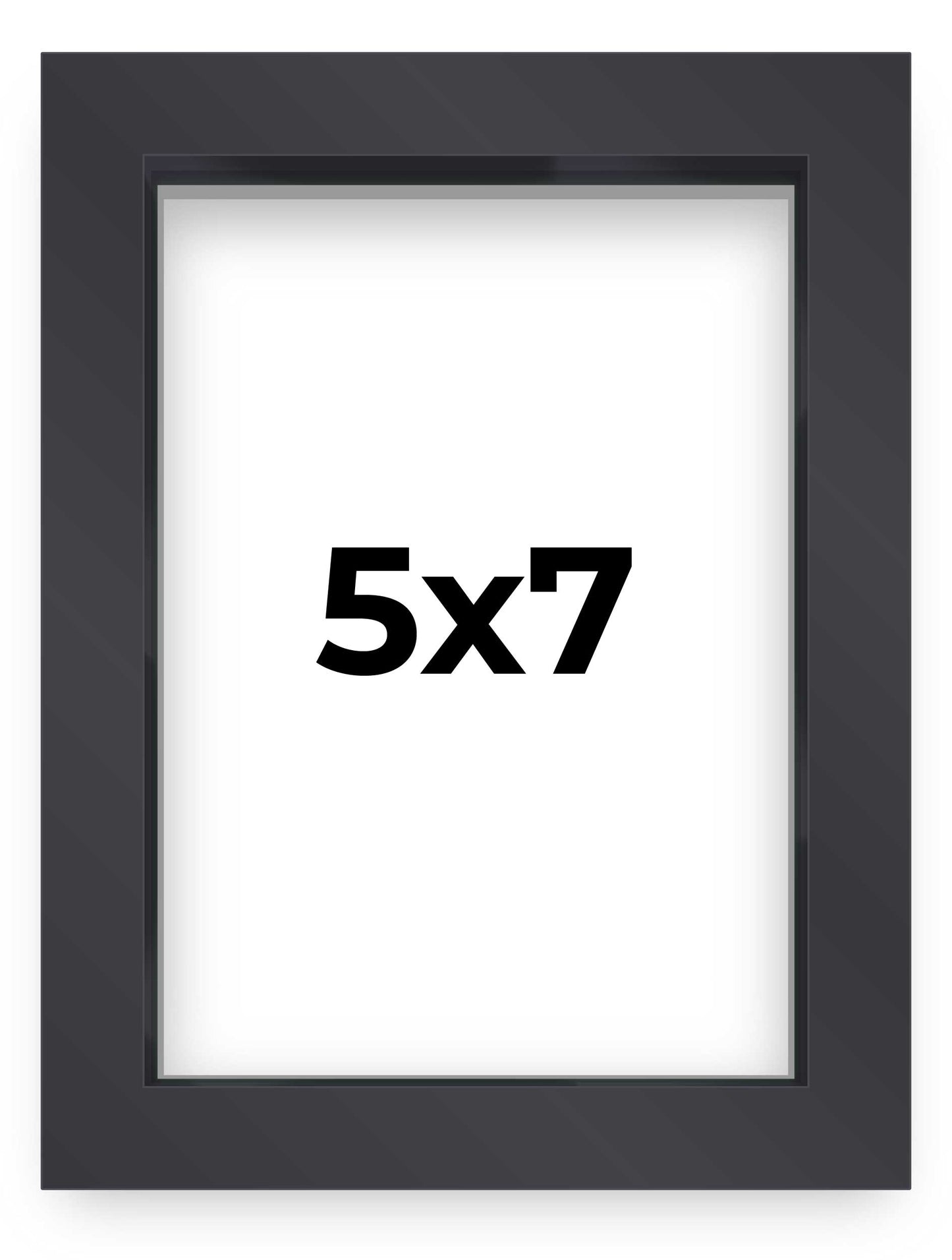 2" Deep Black Shadow Box Frame With White Acid-Free Backing